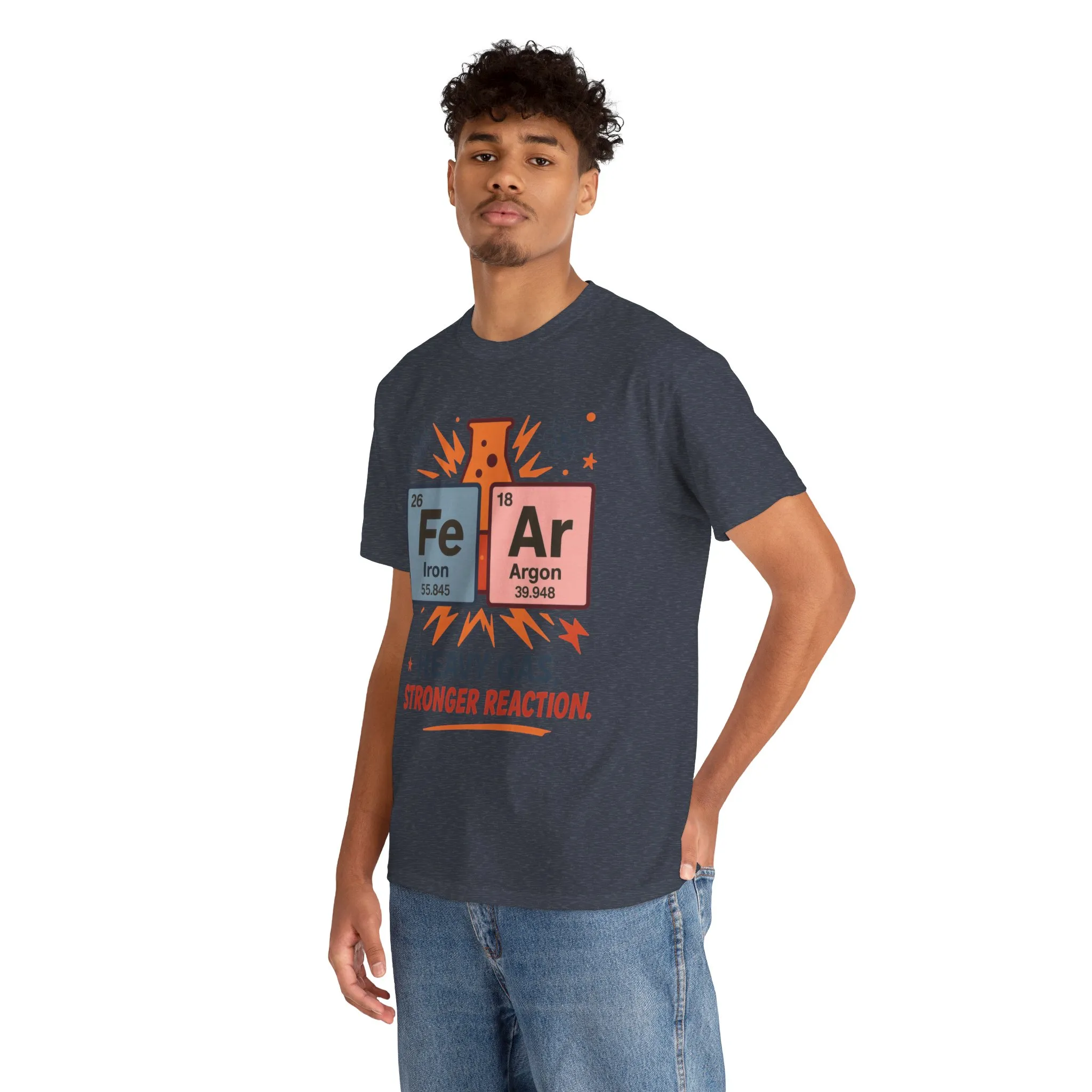 Periodic Table Science Tee For Mens, Heavy Cotton Tee for Science Lovers, Nerdy Gift, Chemistry Shirt, Funny Science Apparel - Image 3