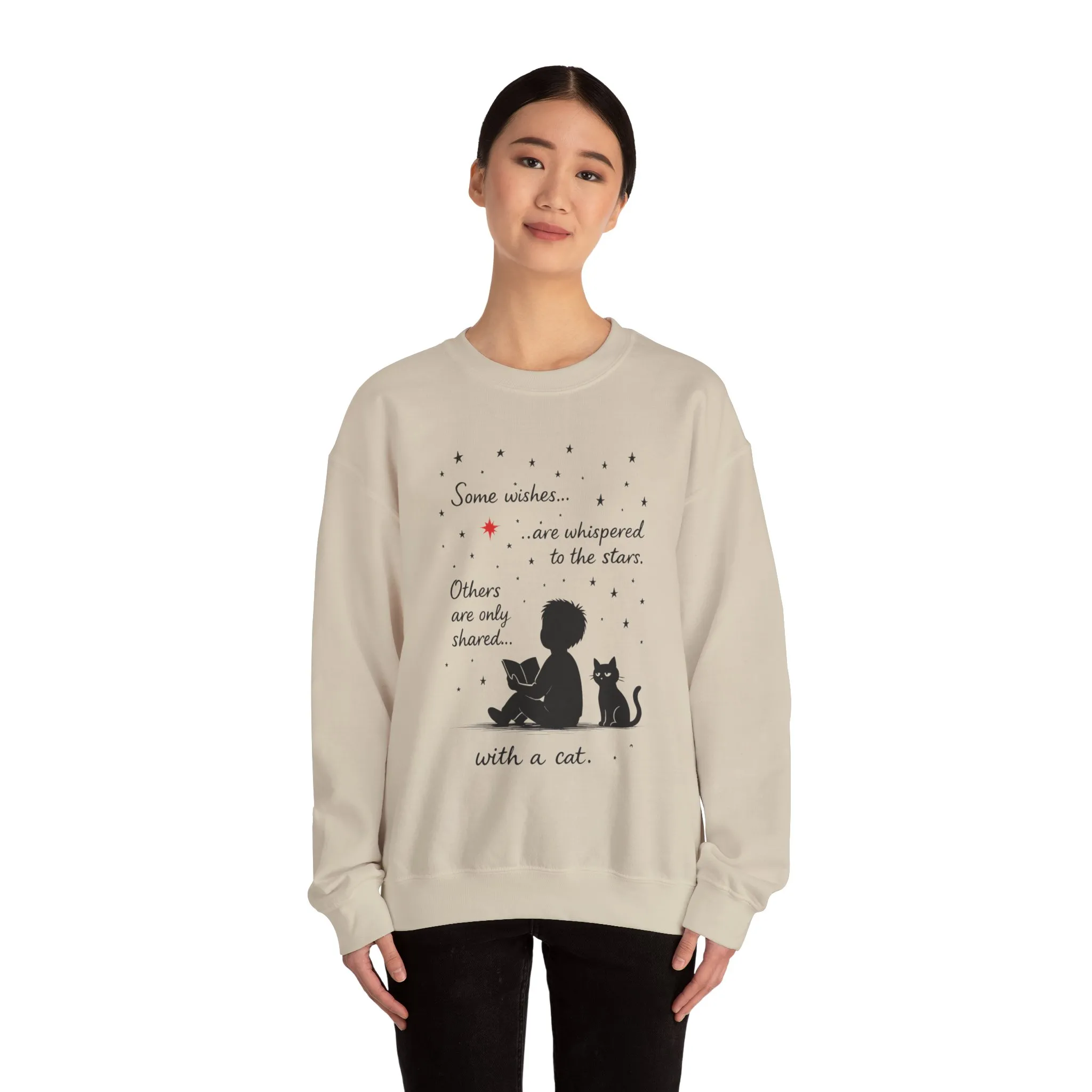 Cozy Cat-Inspired Crewneck Sweatshirt - Literary Lover Gift, Womens Layer, Cat Enthusiast Apparel, Thoughtful Gift for Cozy Nights - Image 11