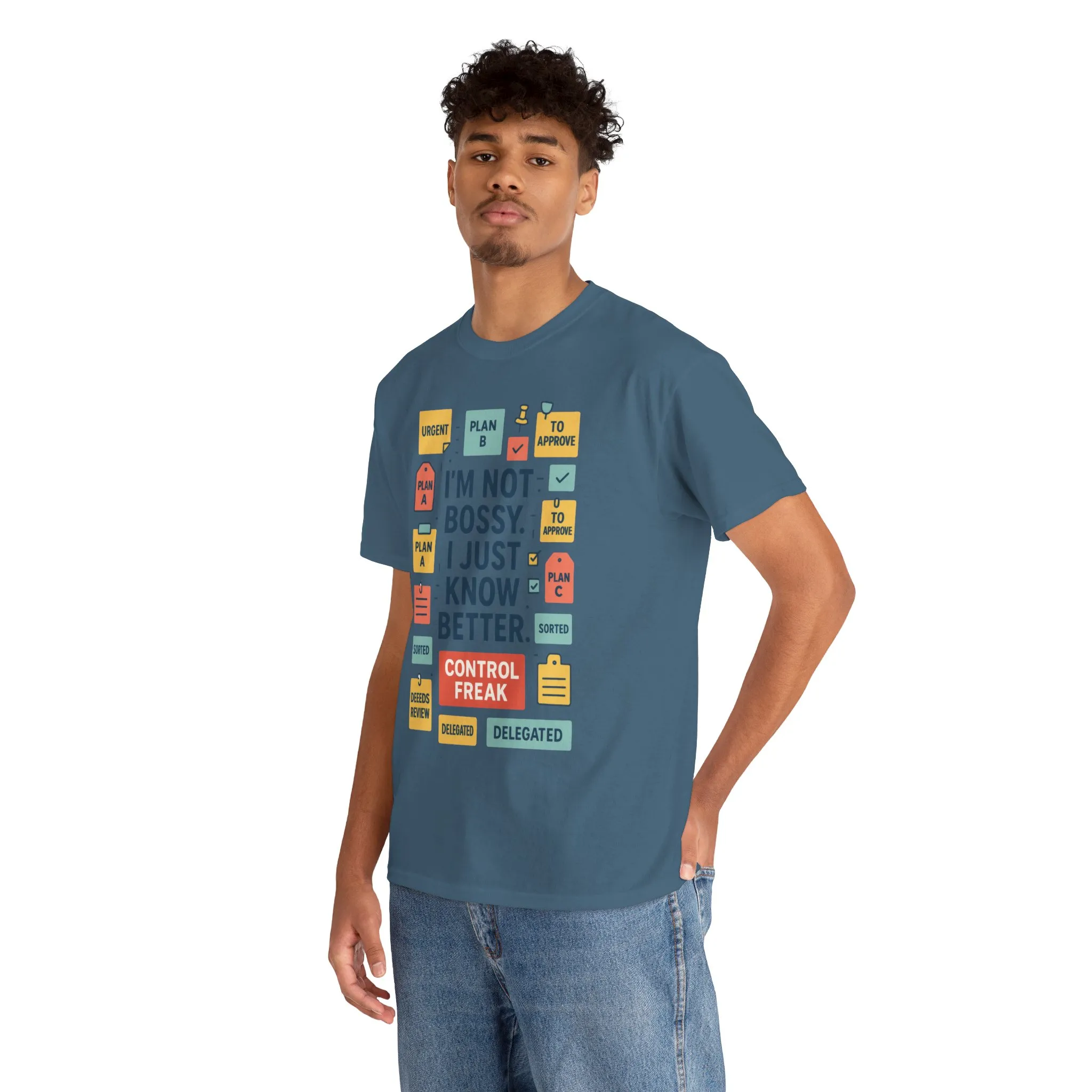 Funny Men's Control Freak T-Shirt, Perfect for Bossy Friends, Gift for Leaders, Fun Office Humor, Sarcastic Productivity Tee for Him - Image 24