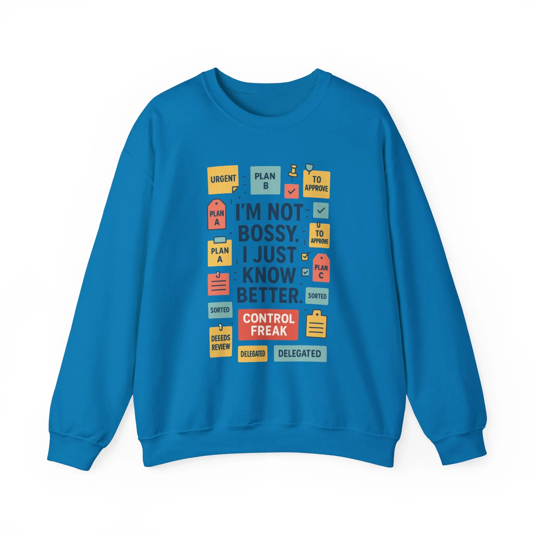 Funny Mens Control Freak Sweatshirt, Sarcastic Crewneck Gift for Him, Perfect Gift for Bossy Friends - Image 28