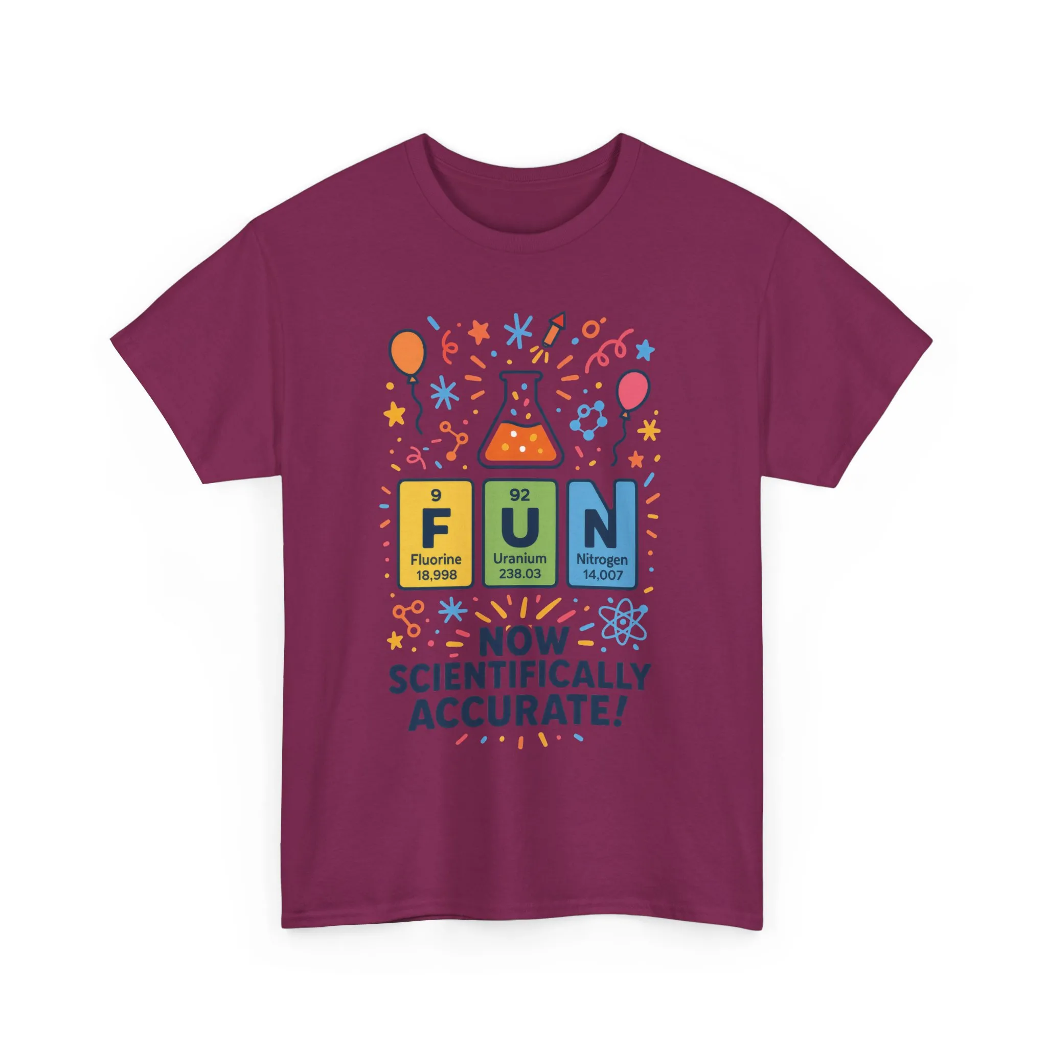Fun Science Unisex Heavy Cotton Tee, Perfect for STEM Lovers, Gift for Science Teachers, FUN Periodic Table Tee,Nerdy Unisex Shirt - Image 31