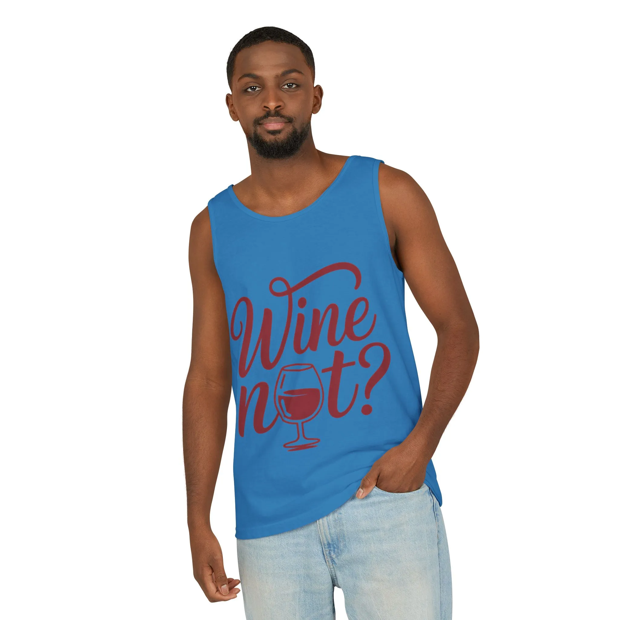 Unisex Garment Tank Top, Wine Not? Tank Top - Perfect for Summer Parties, Wine Lovers, Gifts, Casual Wear, or Vacations - Image 27
