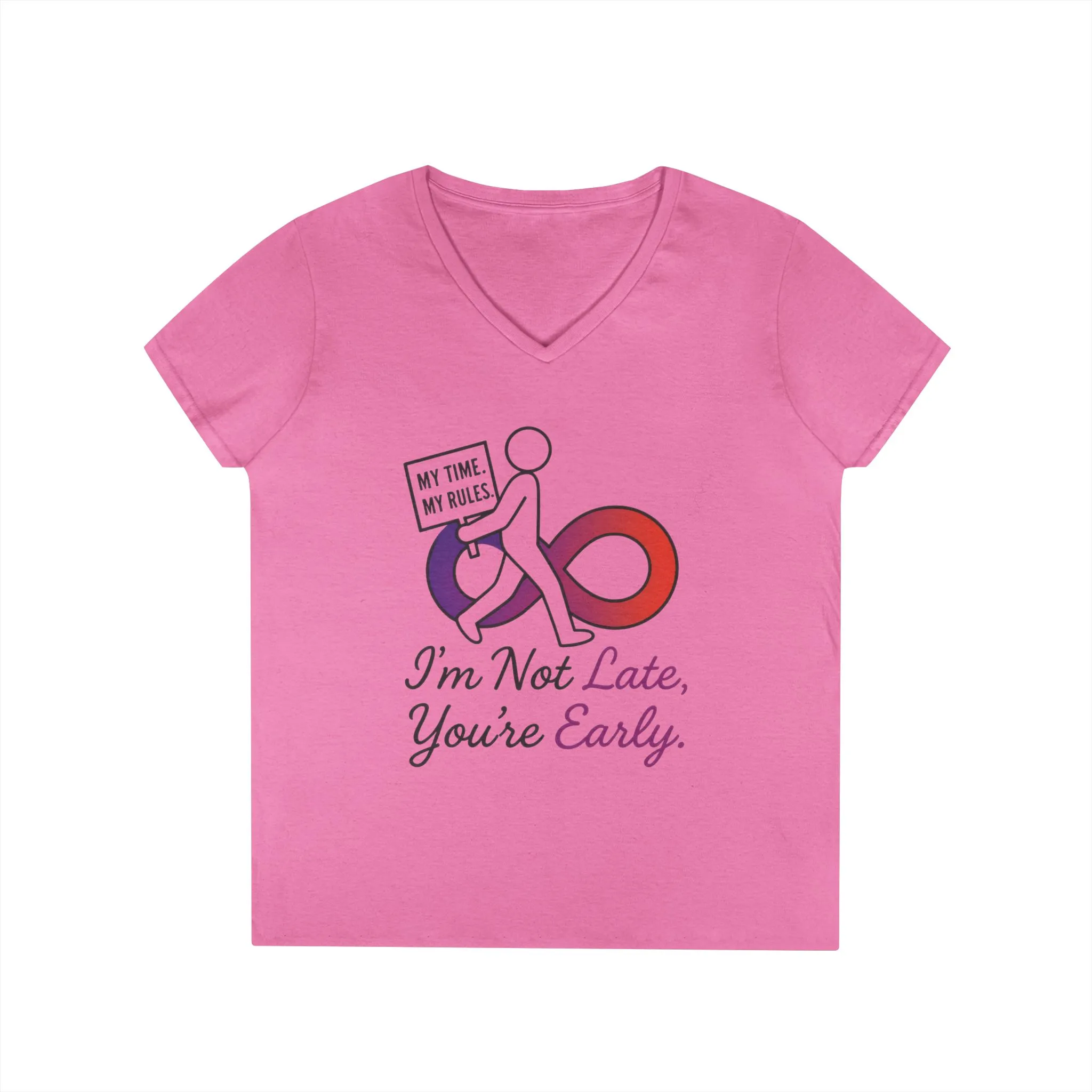 My Time My Rules Women's V-Neck T-Shirt, Funny T-Shirt, Casual Wear, women empowerment tee, confident woman shirt, self love t shirt - Image 16
