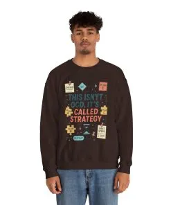 Funny Mens Strategy Sweatshirt, This Isnt OCD Its Called Strategy, Smart Planning Pullover Gift for Him, Gift for Strategists