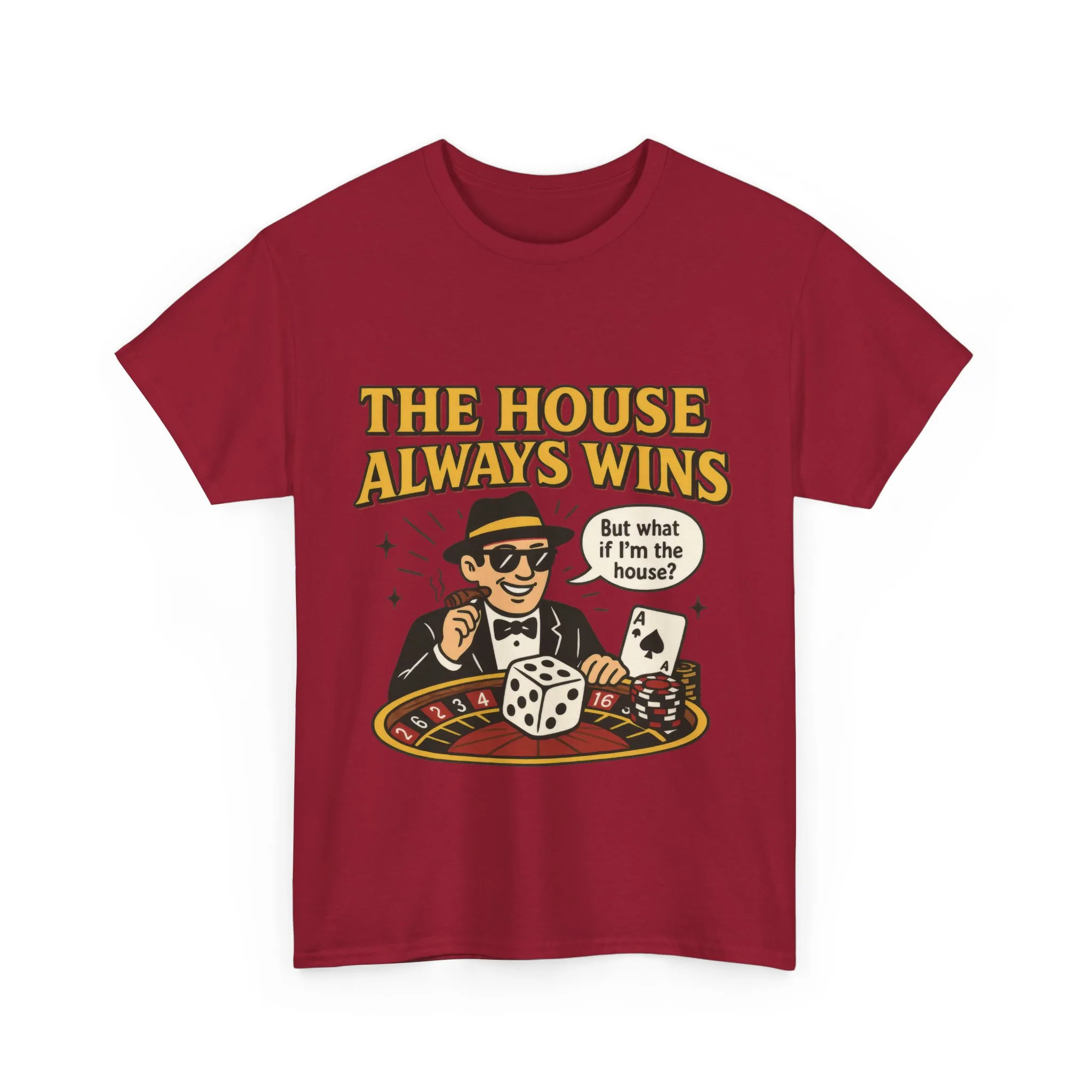 Vintage Casino Humor Unisex Tee, Funny Gambling Shirt, Gift for Gamblers, House Always Wins T-Shirt, Vegas Style Gift, Casino Quote Tee - Image 33
