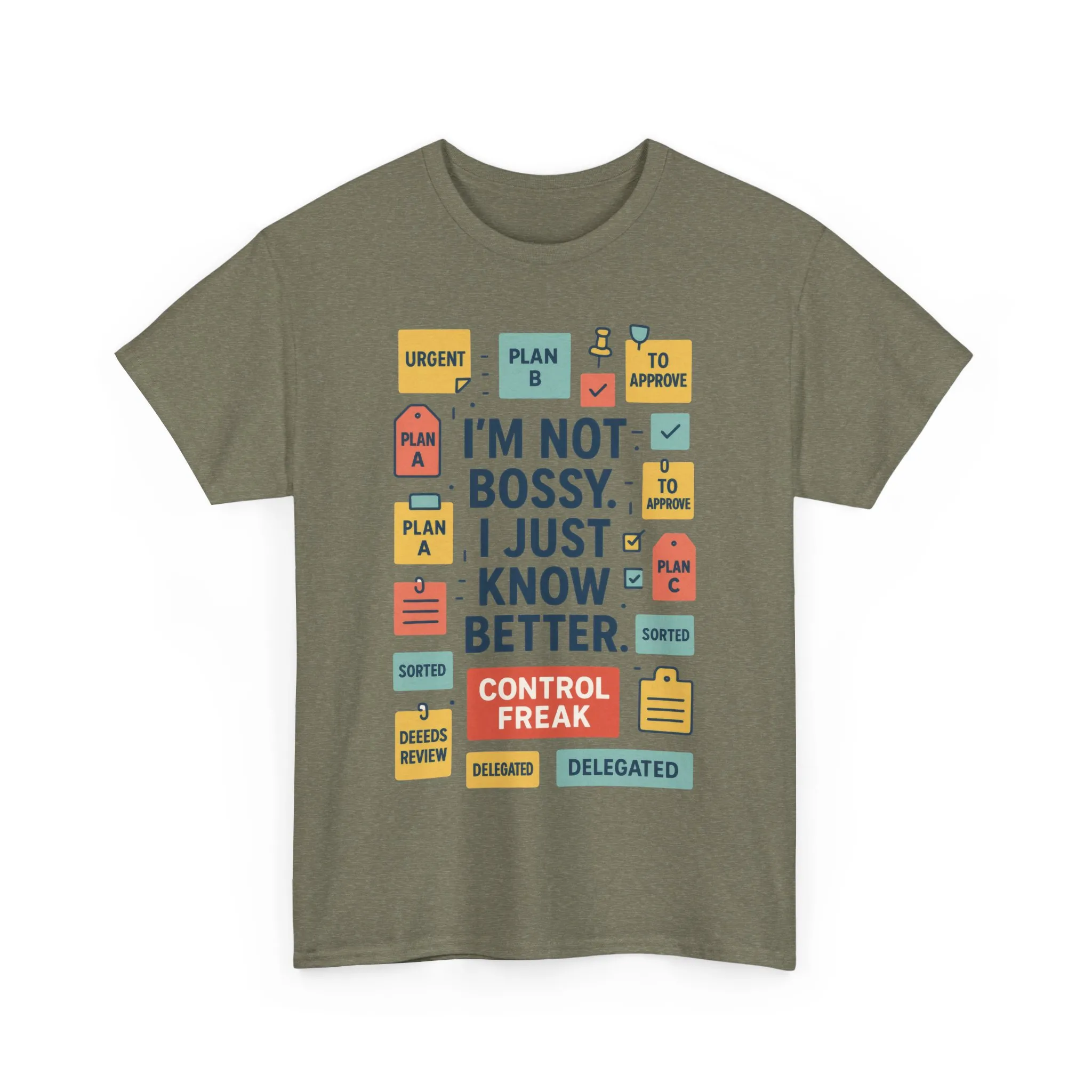 Funny Men's Control Freak T-Shirt, Perfect for Bossy Friends, Gift for Leaders, Fun Office Humor, Sarcastic Productivity Tee for Him - Image 16