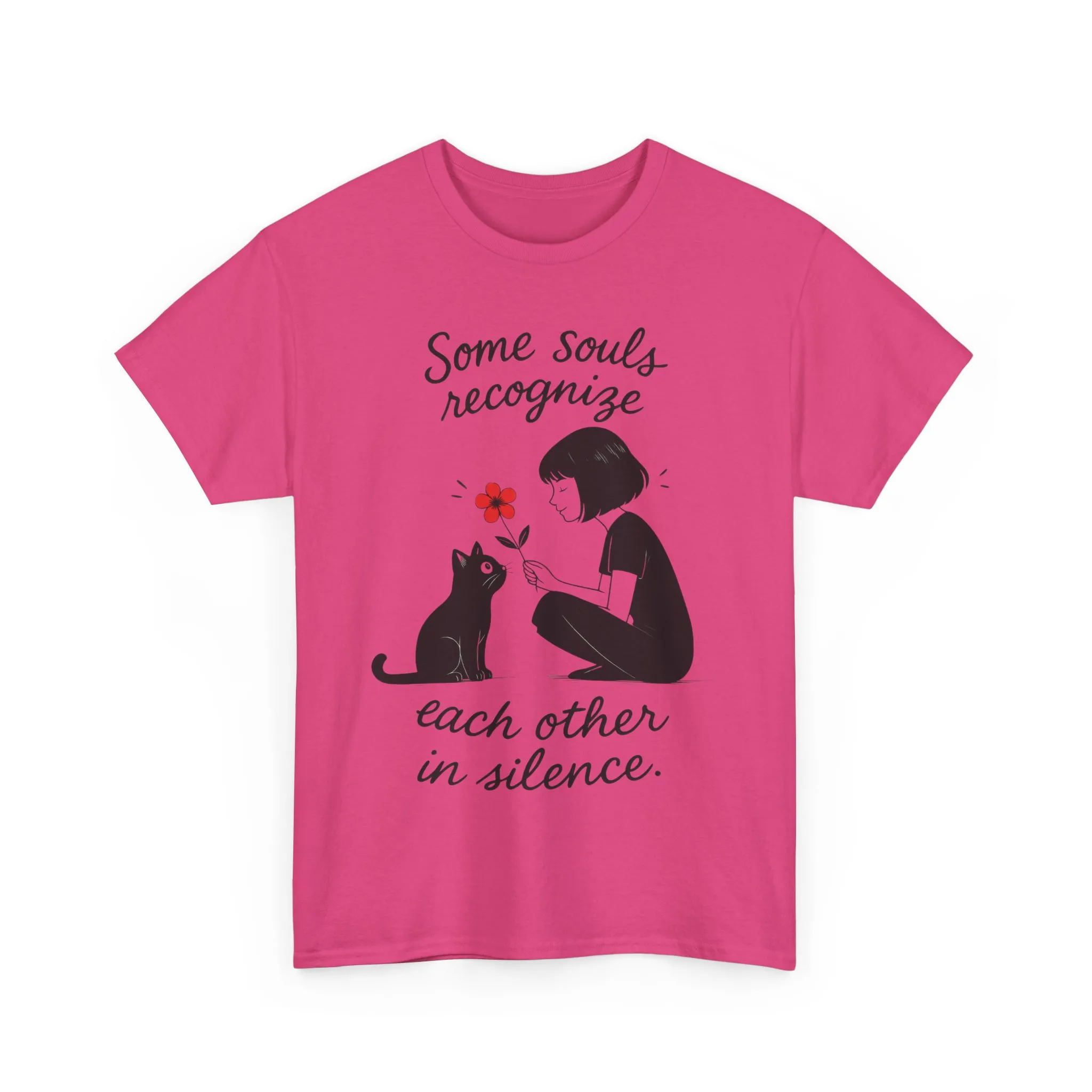 Cat Lover's Heavy Cotton Tee, Cute Cat Shirt, Pet Owner Gift, Animal Lover Apparel, Birthday Gift for Her, Women's Cotton T-Shirt, Cat Lover - Image 34