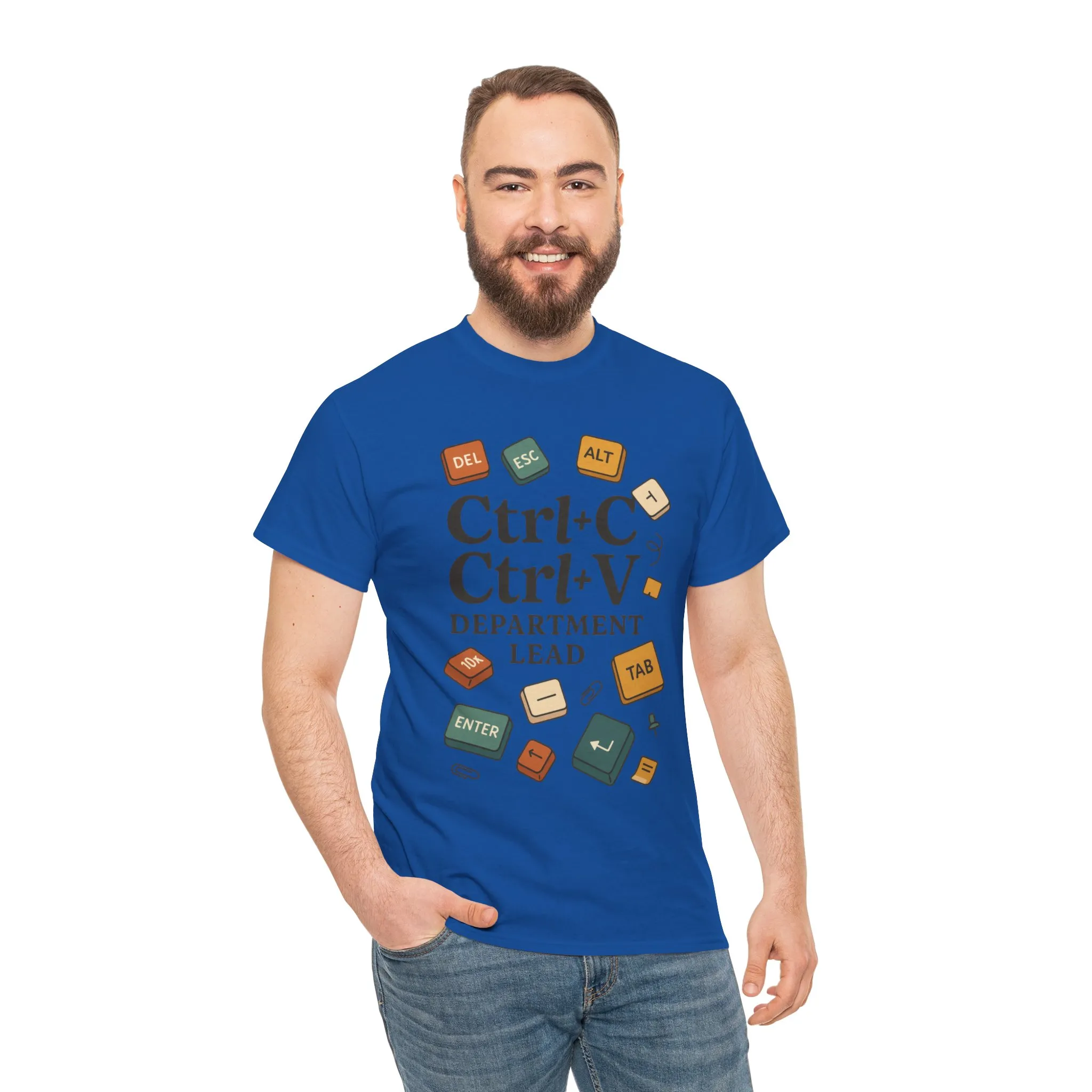 Funny Office T-Shirt, Ctrl+C Ctrl+V Department Lead Tee, Gift for Tech Lover, Creative Workwear, Programmer Apparel, Geeky Humor Shirt - Image 22