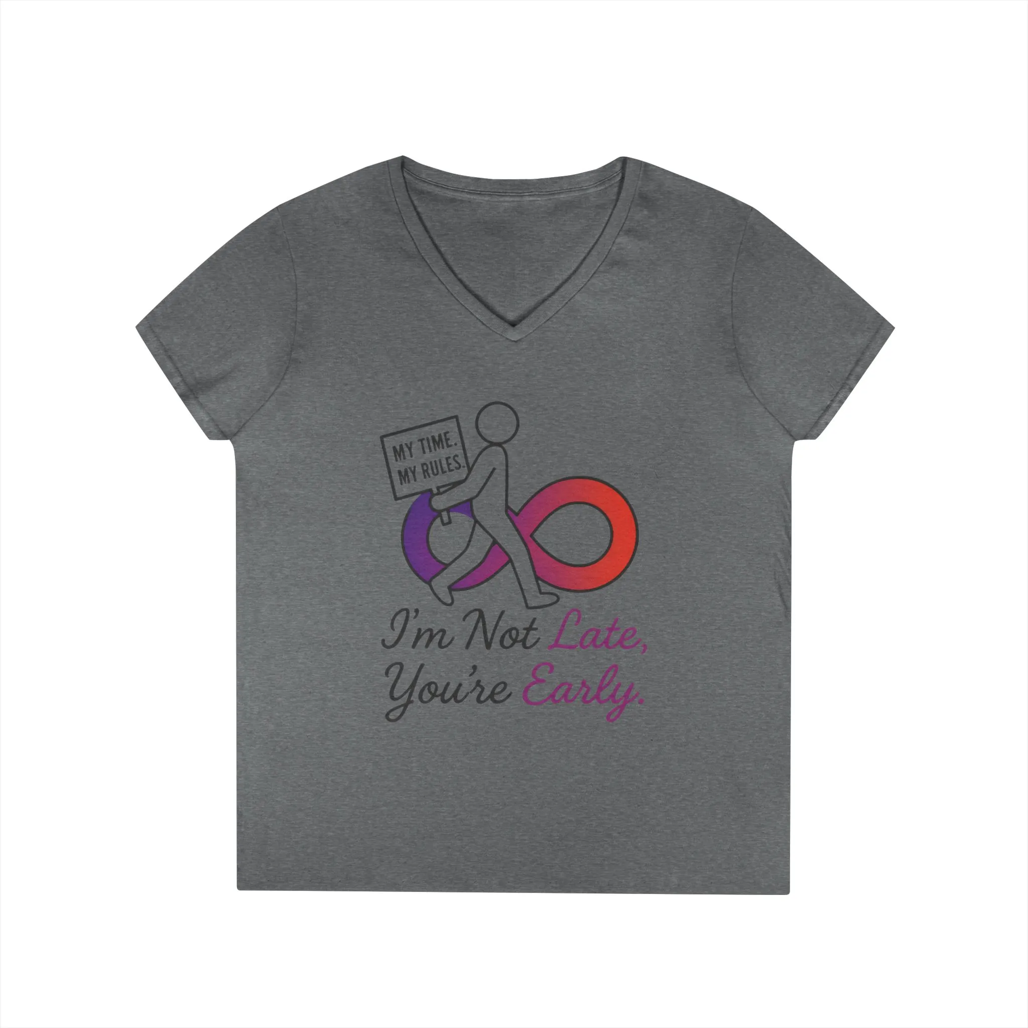 My Time My Rules Women's V-Neck T-Shirt, Funny T-Shirt, Casual Wear, women empowerment tee, confident woman shirt, self love t shirt - Image 10