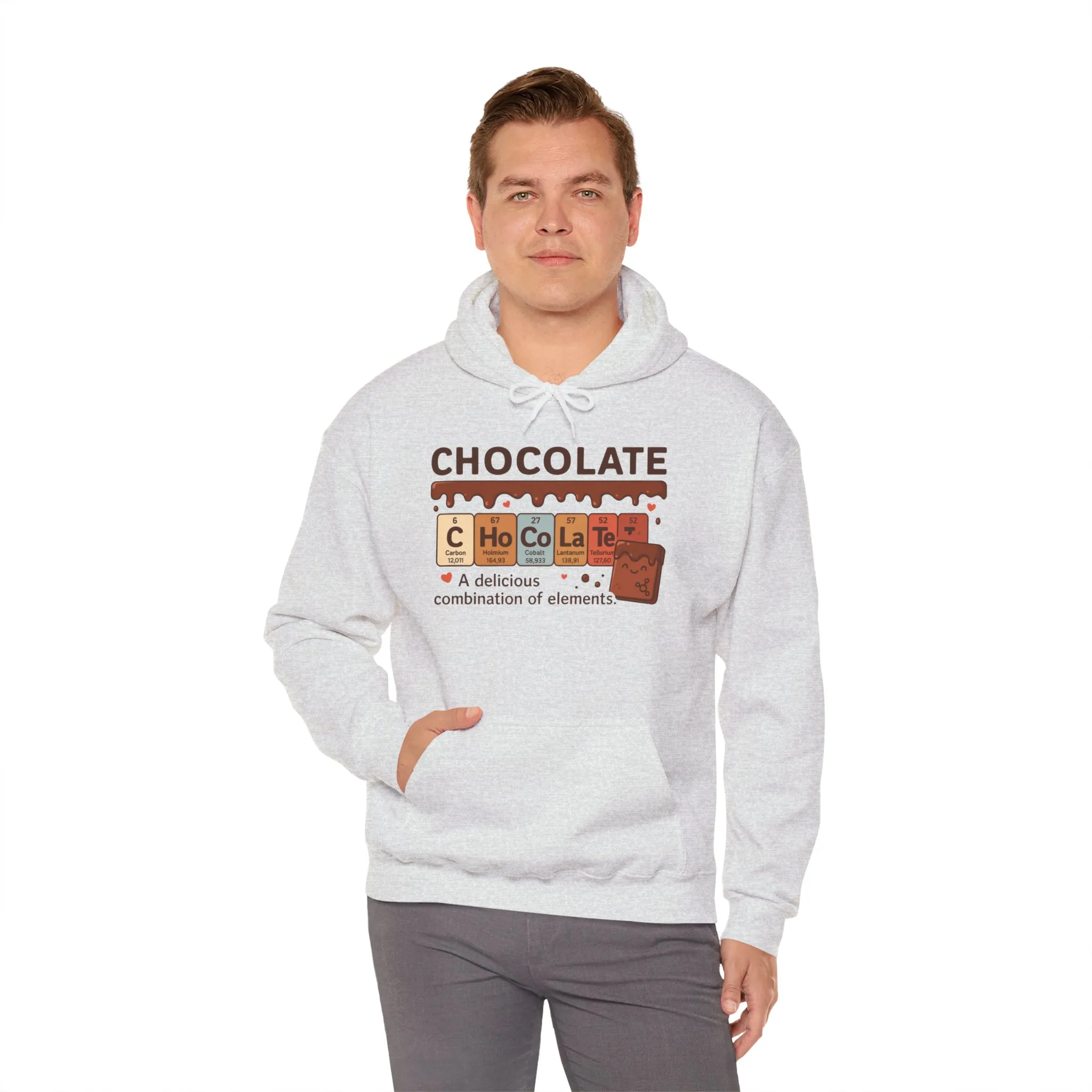 Chocolate Lovers Comfort Hoodie, Perfect Gift for Chemistry Lovers, Casual Wear, Sweet Treats Enthusiasts, Birthdays, Chemistry Students - Image 10