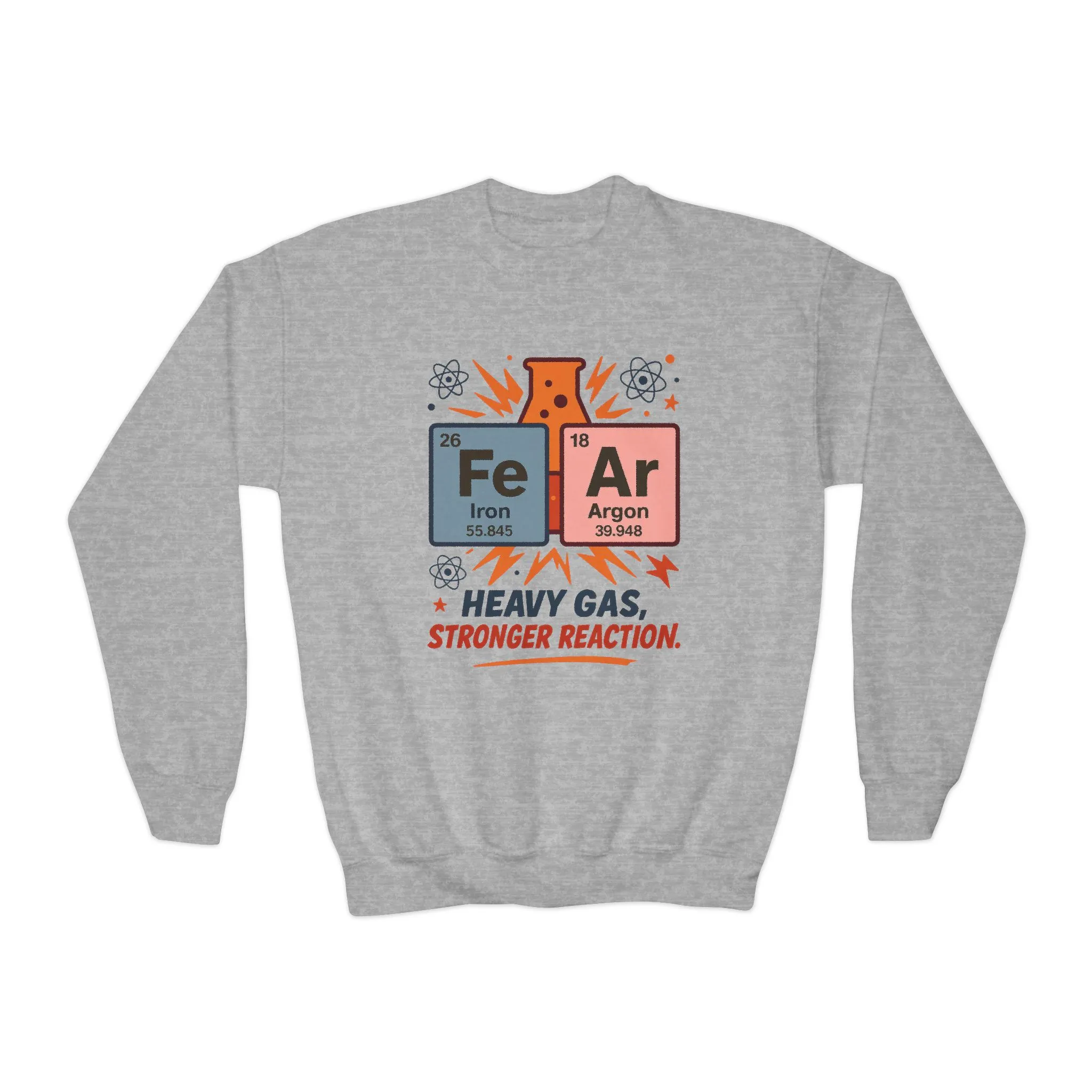 Youth Science Sweatshirt for Kids, Funny Chemistry Gift, Heavy Gas Reaction Crewneck, Science Class Apparel, Educational Sweater - Image 10