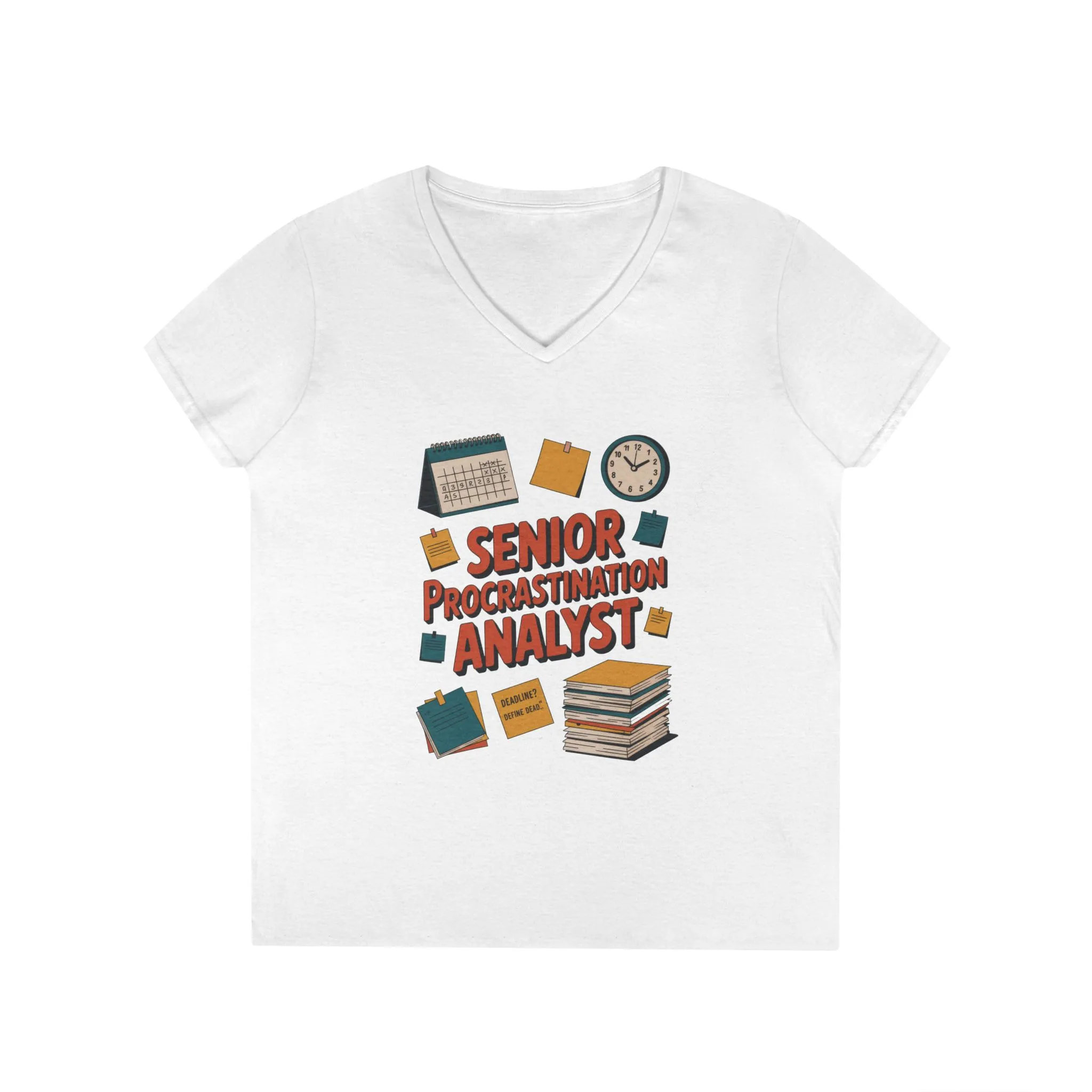 Senior Procrastination Analyst T-Shirt, Fun Gift for Students, Teachers, Graduates, Back to School, Relaxed Vibes, Office Humor Apparel - Image 3