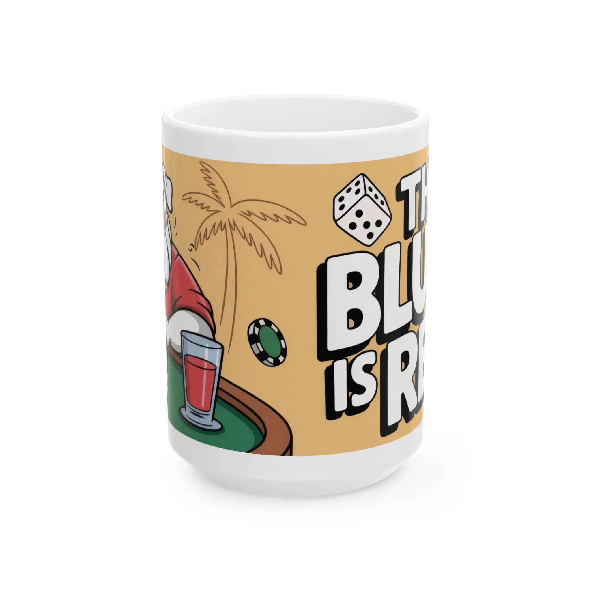 The Bluff Is Real Mug, Funny Poker Dog Coffee Cup, Gambling Gift, All In Poker Lover Humor, for Card Game Nights, Fun Gifts for Gamers - Image 8