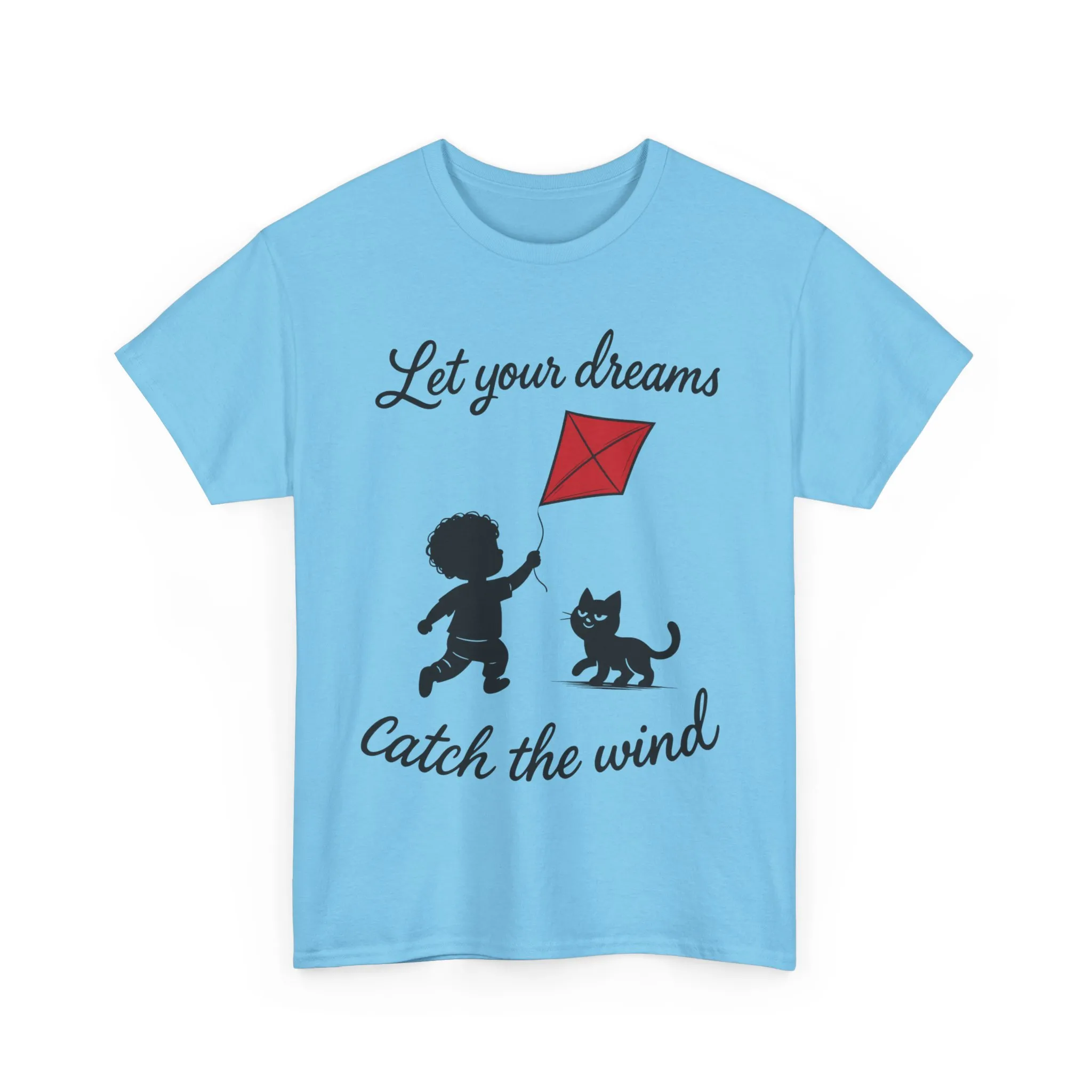 Cute Kid and Cat Design T-Shirt, Playful Gift for Cat Lovers, Summer Style, Cat Lover T-Shirt, Gift for Cat Owners, Women's Cotton T-Shirt - Image 28