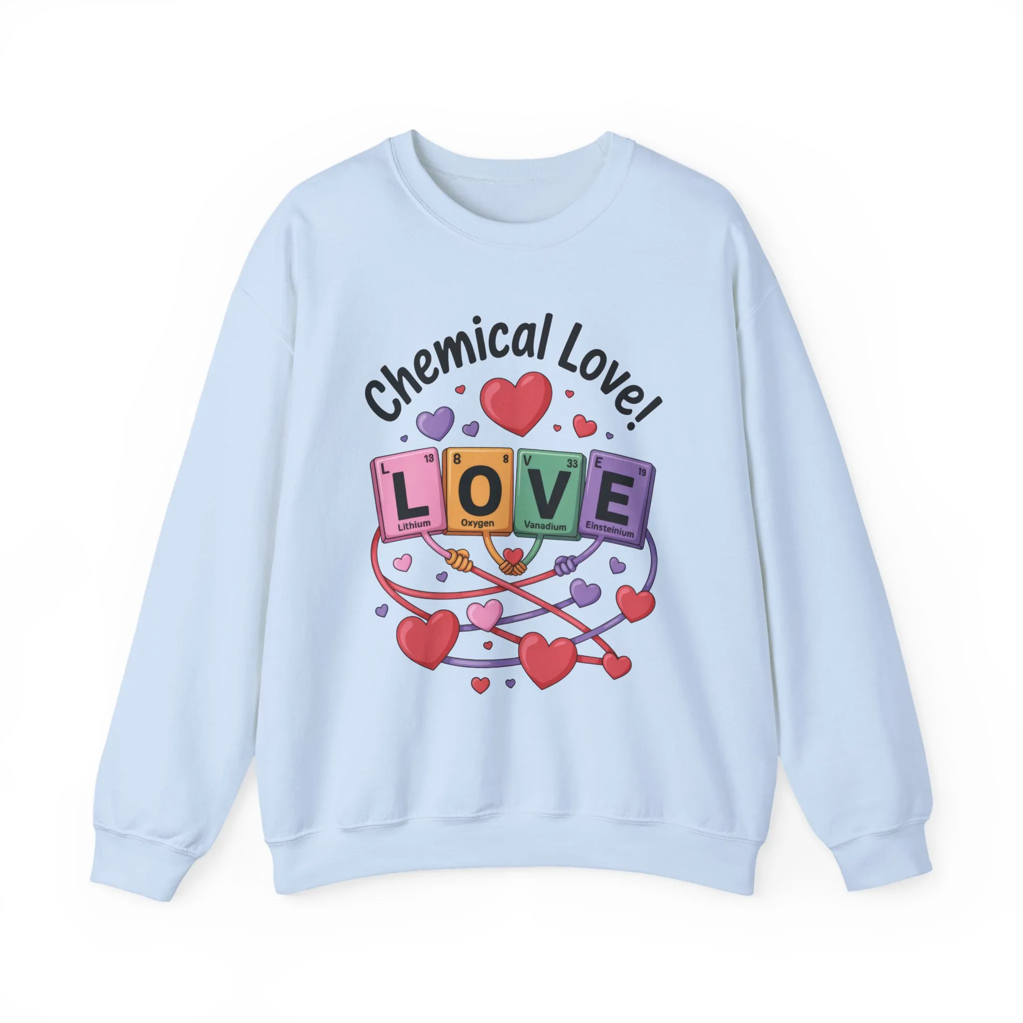 Chemical Love Women's Sweatshirt, Womens Crewneck, Cute Sweatshirt Gift, Valentines Day Pullover, Science Lovers Apparel, Relationship Humor - Image 28