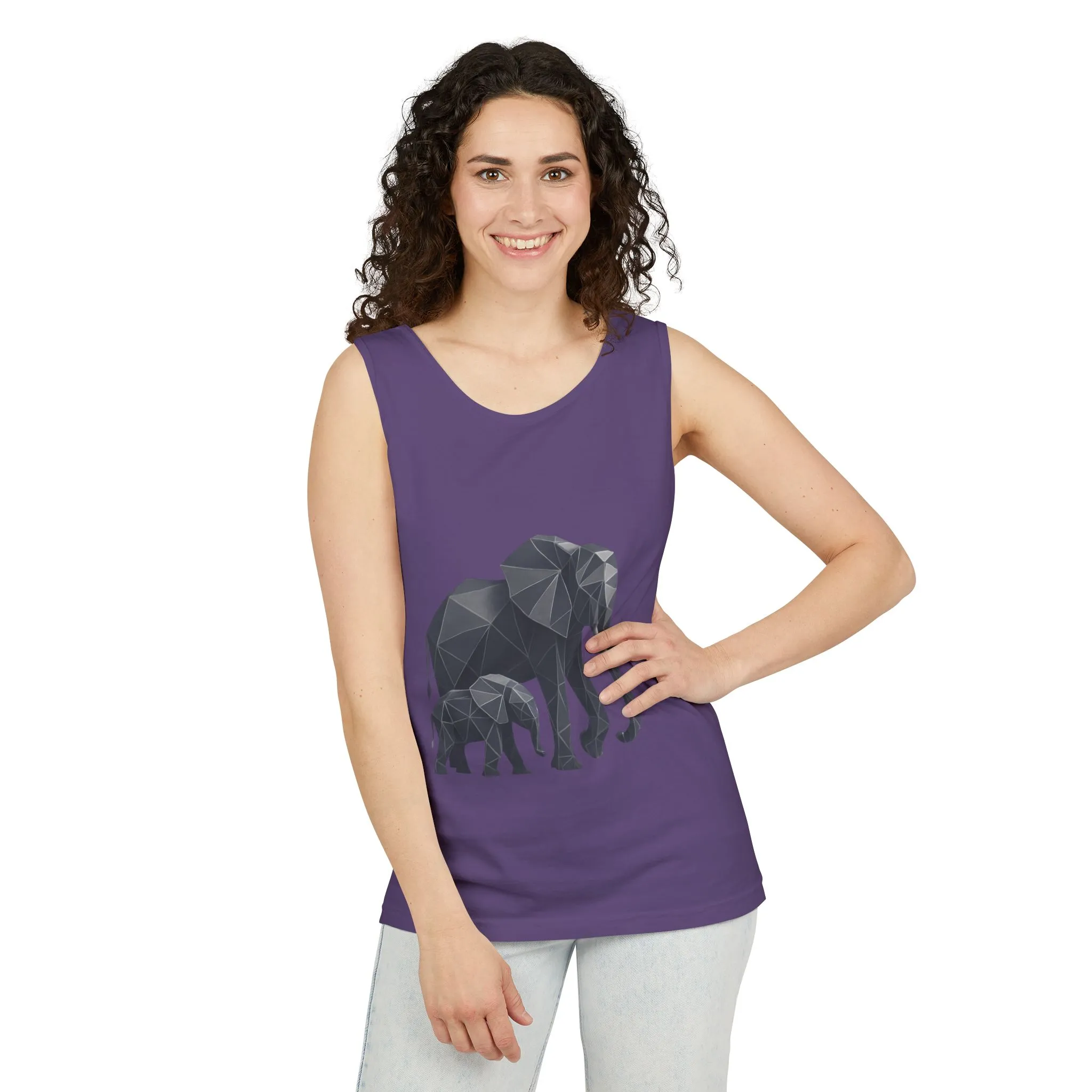 Elephant Family Unisex Tank Top, Animal Lover Gift, Casual Wear, Summer Essentials, Eco-Friendly Apparel, Wildlife Shirt - Image 20