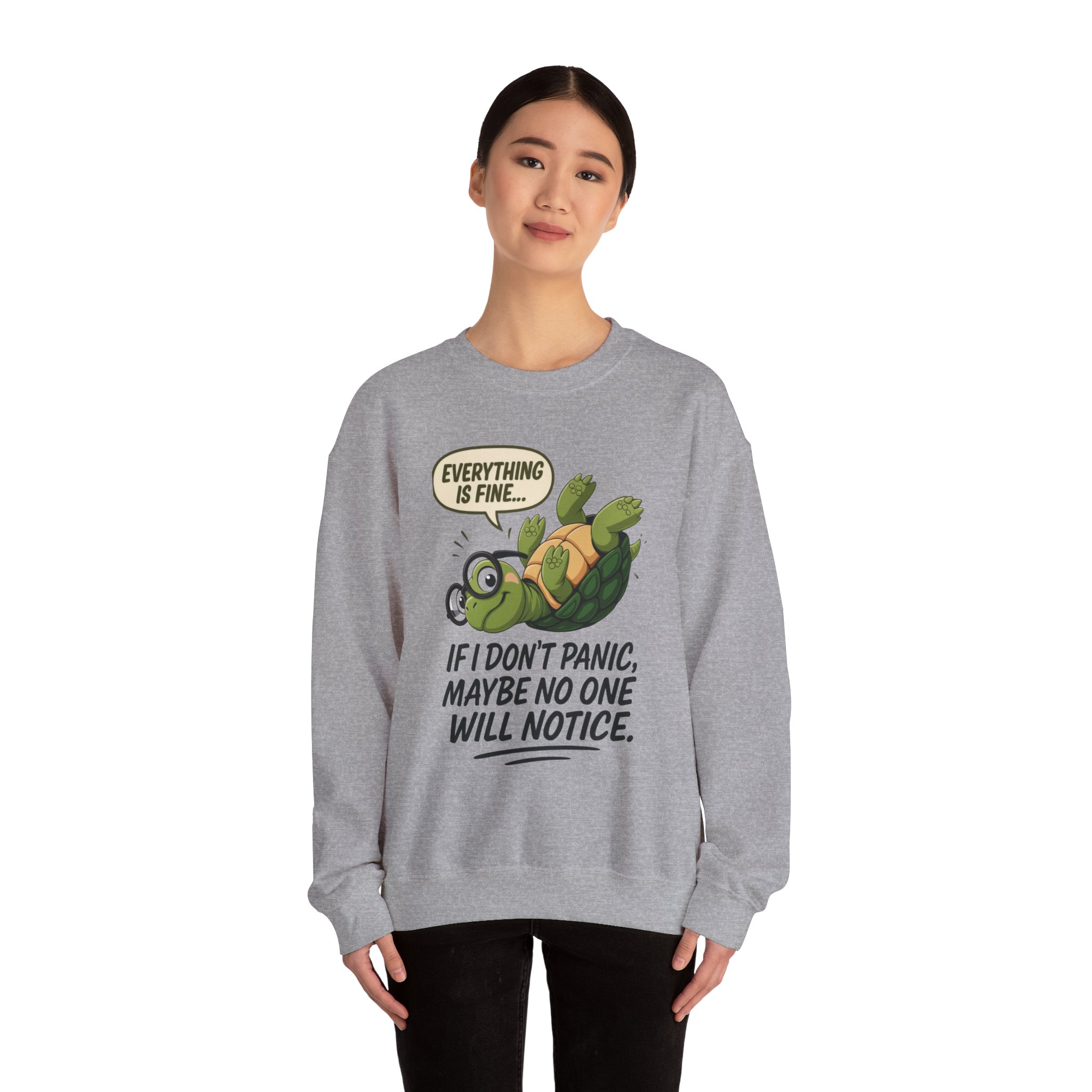 Casual Humor Unisex Sweatshirt, Perfect Gift for Anxiety Relief, Social Anxiety Joke, Quirky Graphic Sweatshirt, Introvert Humor Gift - Image 17