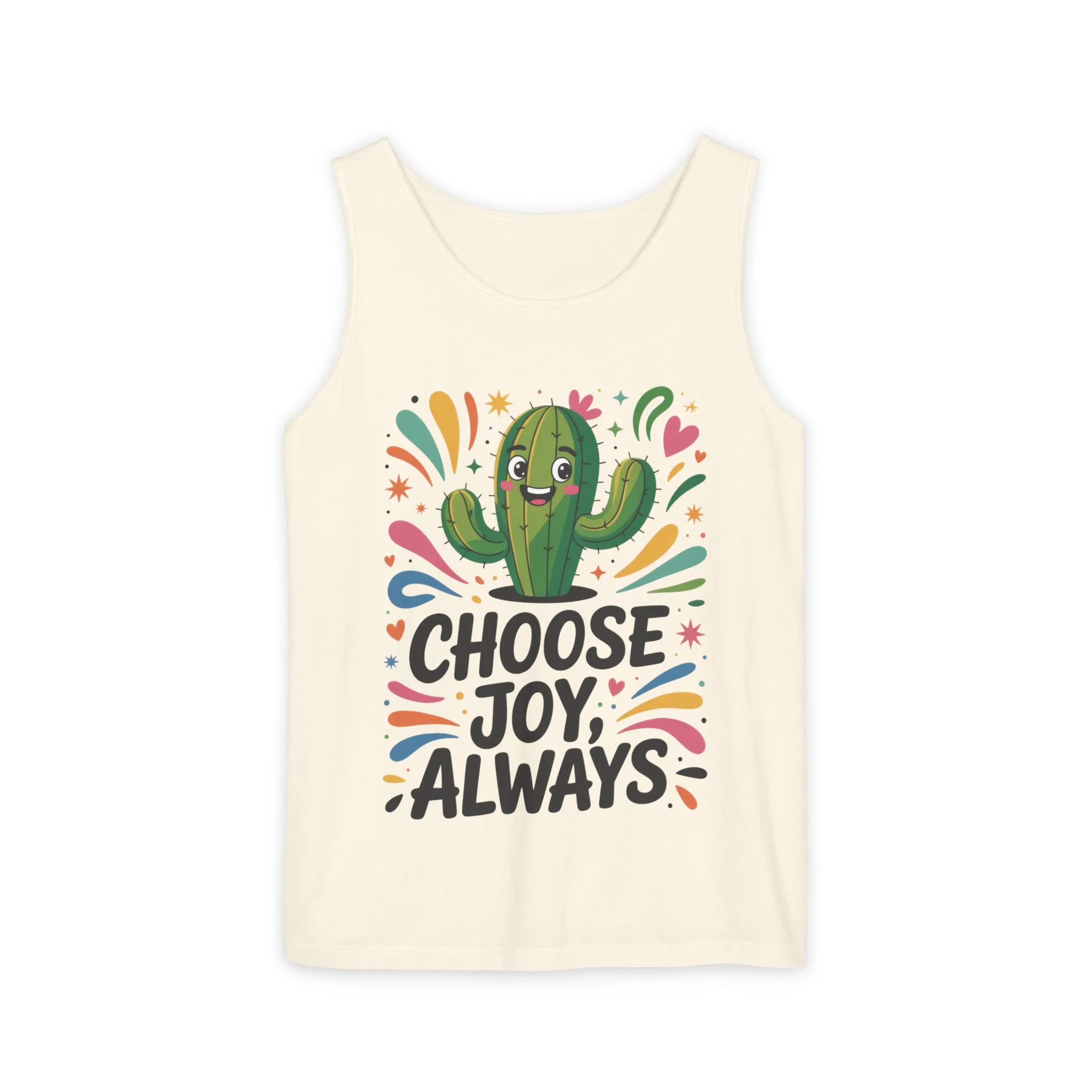 Joyful Cactus Womens Tank Top, Choose Joy Always, Summer Tank, Casual Wear, Gift for Friends, Trendy Top, Vacation Outfit - Image 7