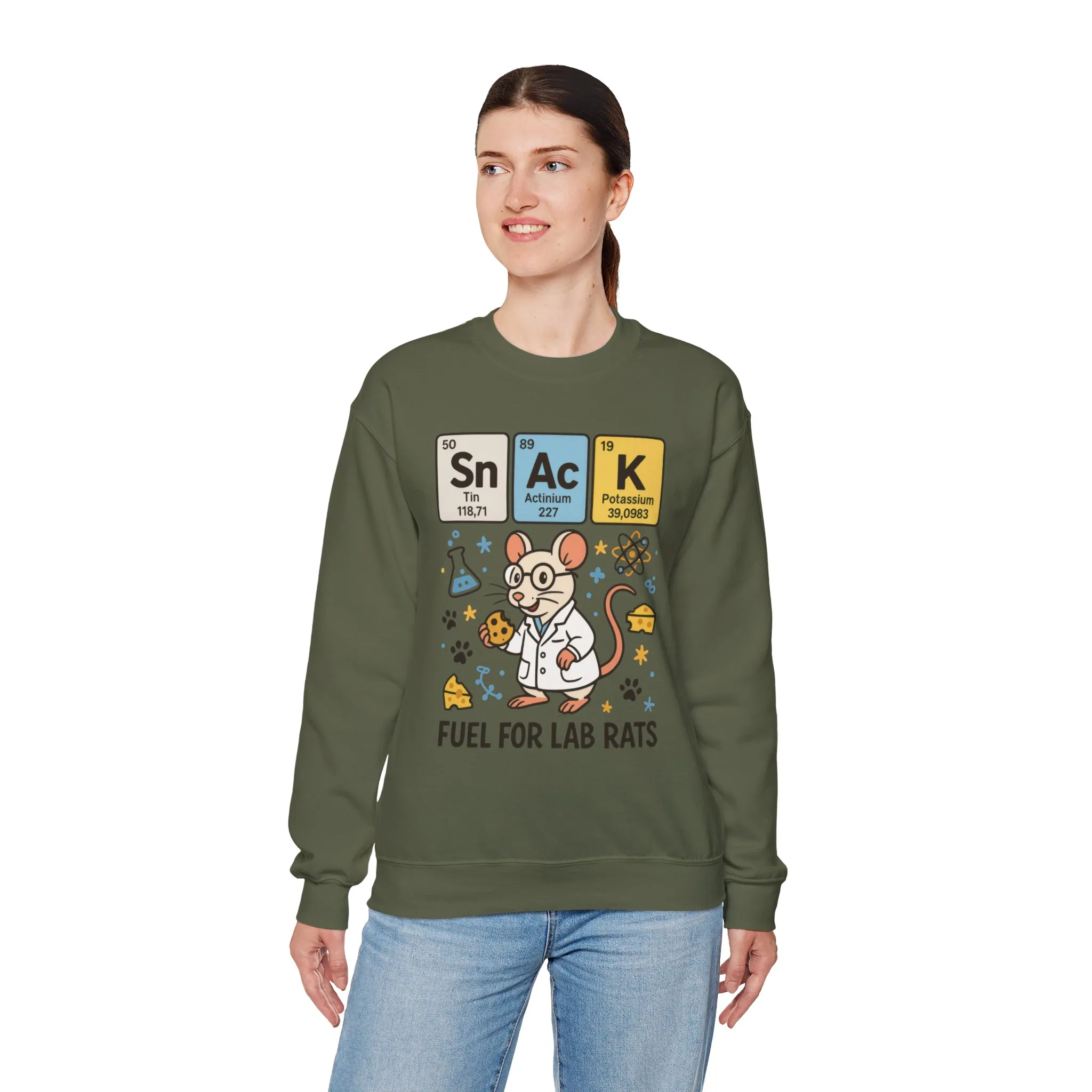 Lab Rat Science Sweatshirt, Science Crewneck, Funny Gift for Teachers, Chemistry Sweatshirt, Cute Lab Rat Design, Perfect for Birthdays - Image 45