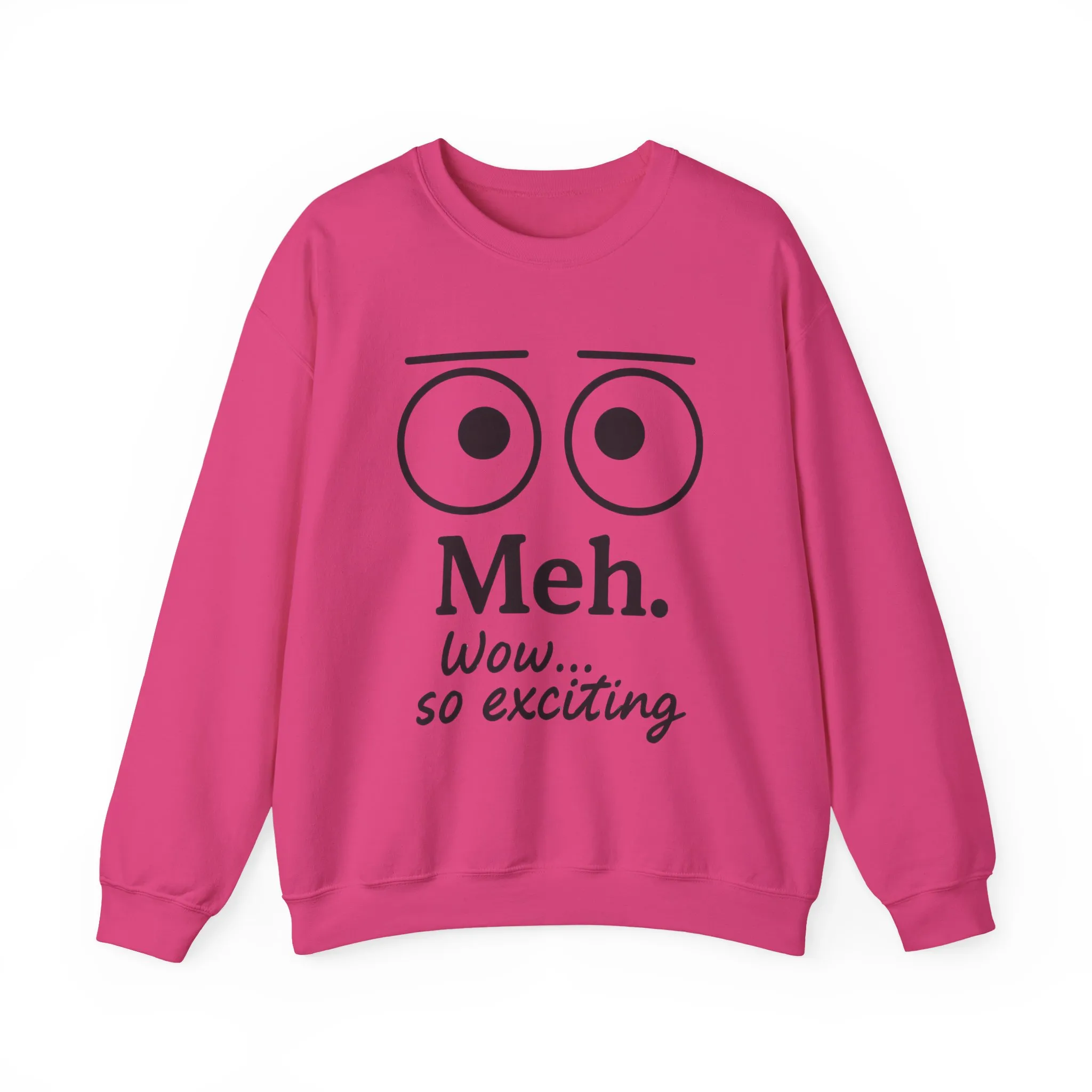 Meh Sweatshirt, Womens Funny Crewneck, Casual Gift for Friends, Comfy Everyday Wear, Sarcastic Apparel, Relaxed Style Clothing - Image 28
