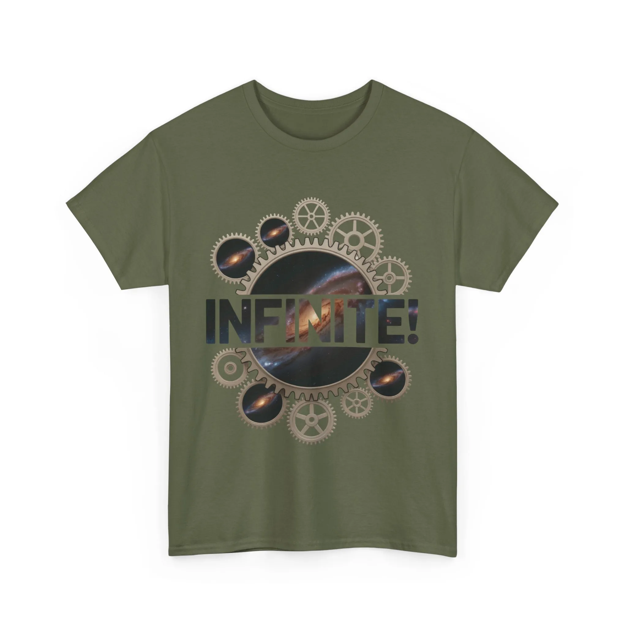 Steampunk Space Gears T-Shirt, Unisex Infinite Universe Graphic Tee, Cosmic Mechanical Design Tee for Sci-Fi & Engineering Lovers - Image 13