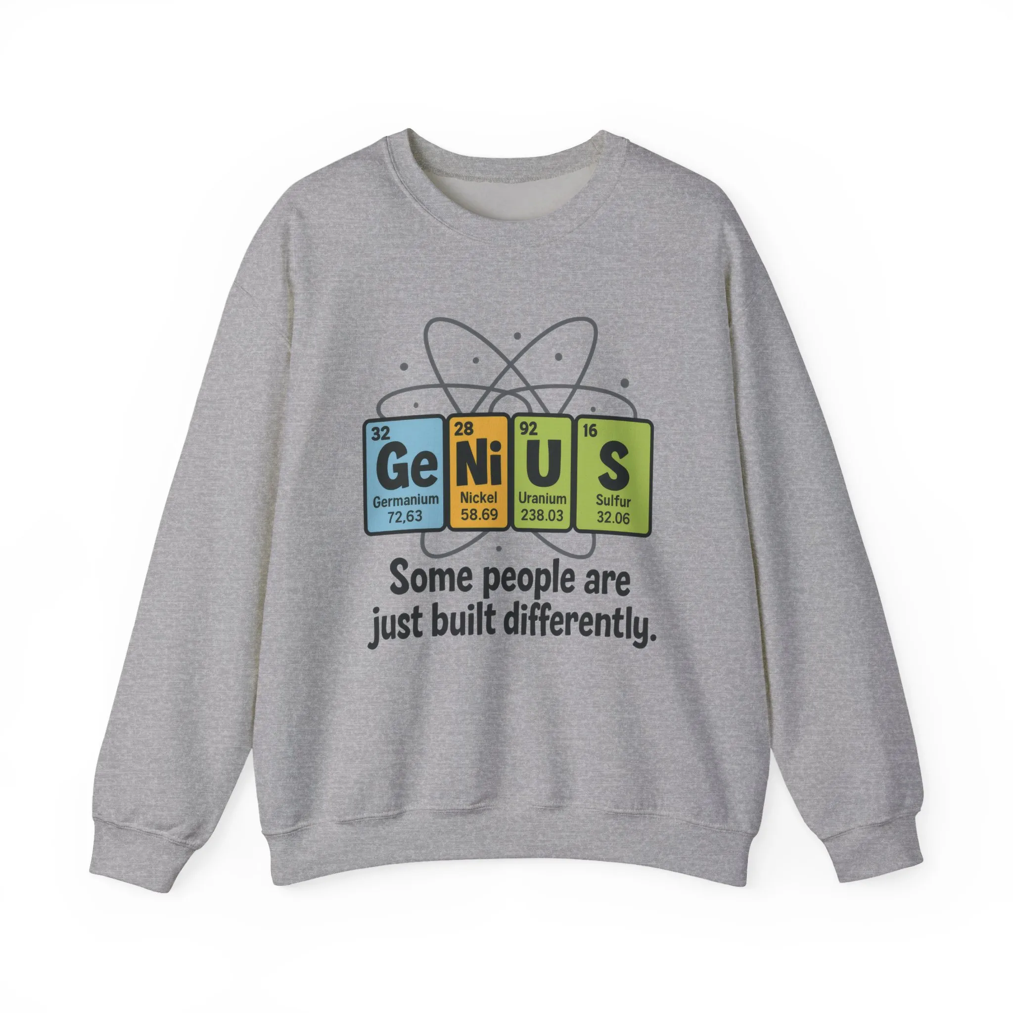 Funny Mens Genius Sweatshirt, Periodic Table Nerd Pullover, Smart Science Gift for Him, Genius Sweatshirt, Science Lovers Gift - Image 7