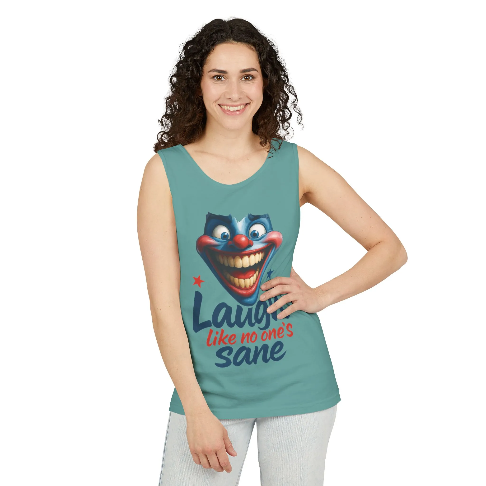 Laugh Out Loud Unisex Tank Top, Funny Graphic Top, Humor Shirt, Summer Apparel, Gift for Clowns, Party Wear - Image 12