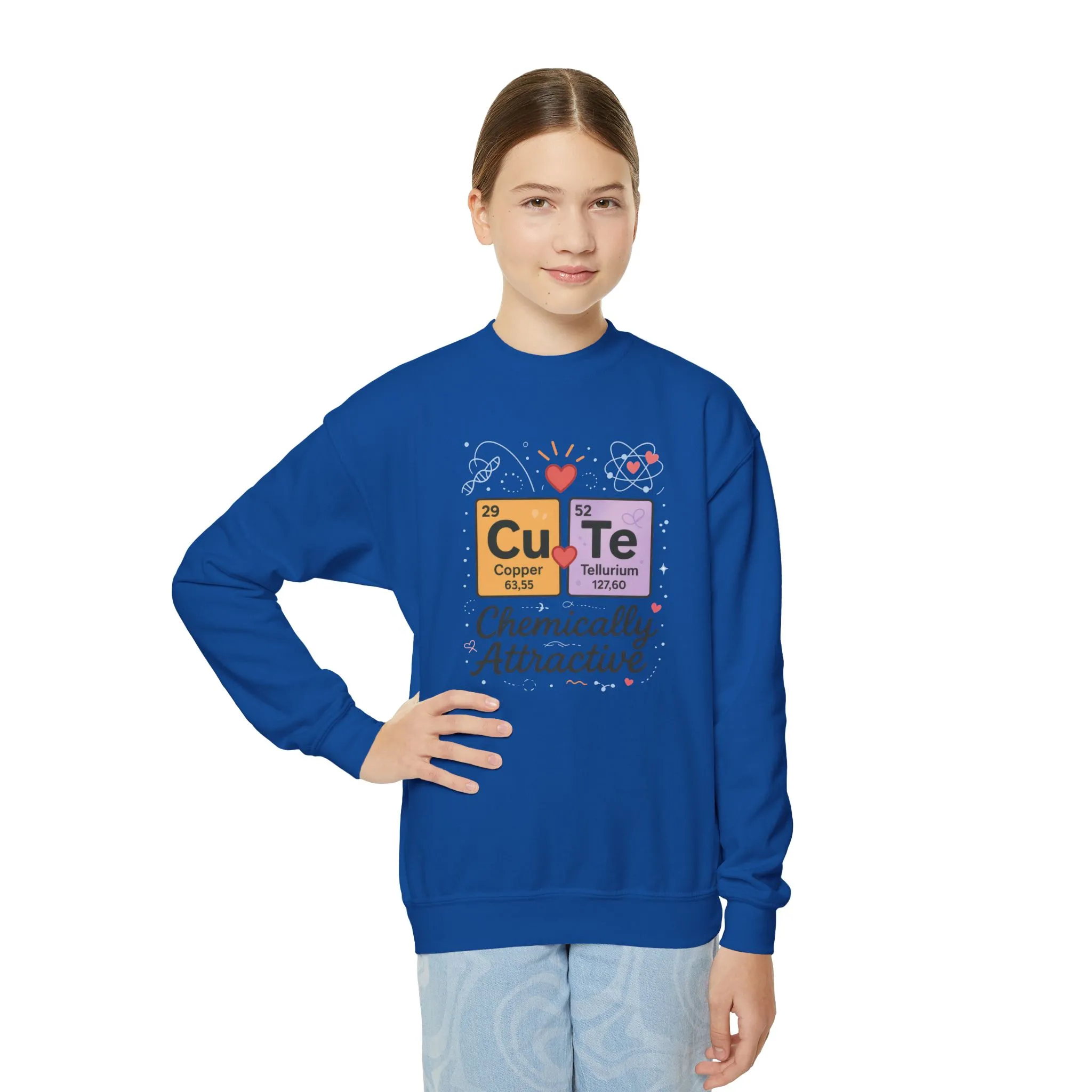 CuTe Teen Crewneck Sweatshirt, Science Sweatshirt for Girls, Chemically STEM Sweatshirt, Nerdy Gift for Teens, Funny Gift for Science Lovers - Image 10