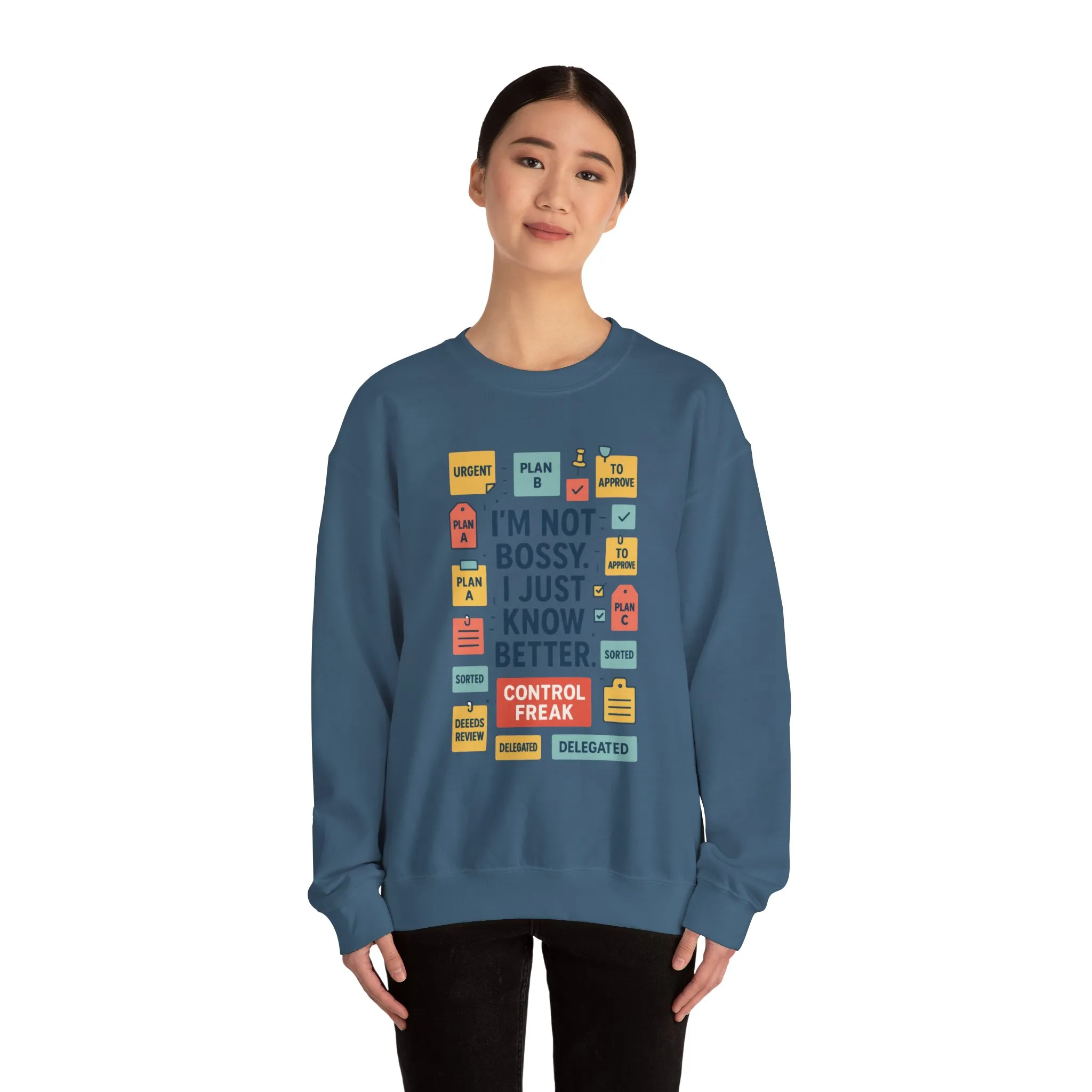 Funny Womens Control Freak Sweatshirt, Bold Sarcastic Quote Pullover, Ideal Gift for Bossy Friends, Funny Womens Sweatshirt - Image 29