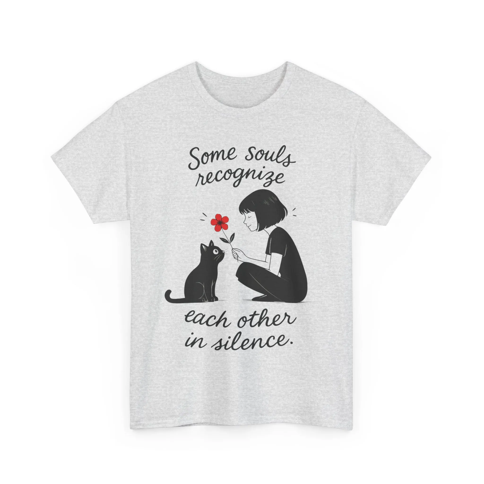 Cat Lover's Heavy Cotton Tee, Cute Cat Shirt, Pet Owner Gift, Animal Lover Apparel, Birthday Gift for Her, Women's Cotton T-Shirt, Cat Lover - Image 7