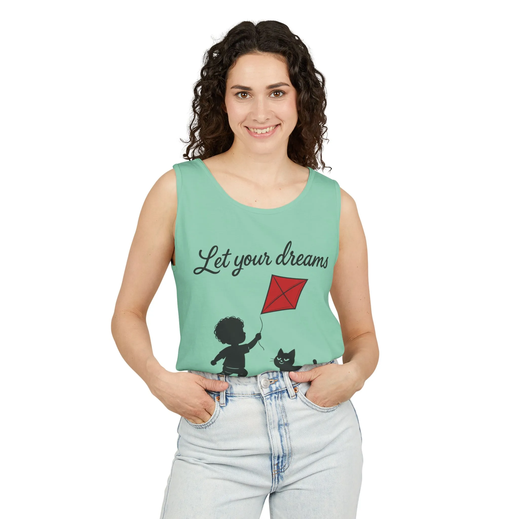 Dream-Catching Tank Top - Lightweight, Womens, Inspirational Graphic Tee, Summer Wear, Perfect Gift for Kids & Families - Image 38