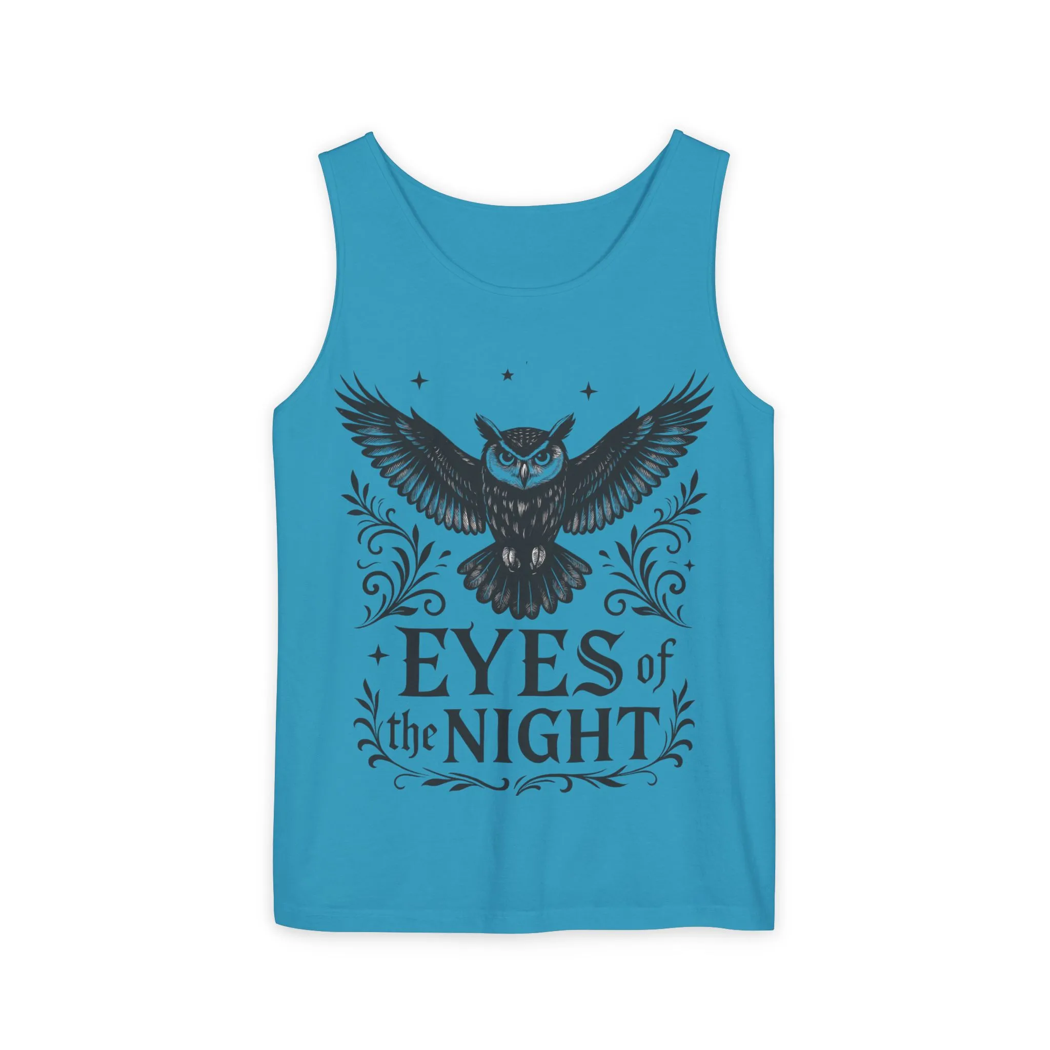 Eyes of the Night Owl Tank Top, Mens Summer Wear, Boho Aesthetic, Festival Outfit, Nature Lover Gift, Halloween Apparel - Image 25