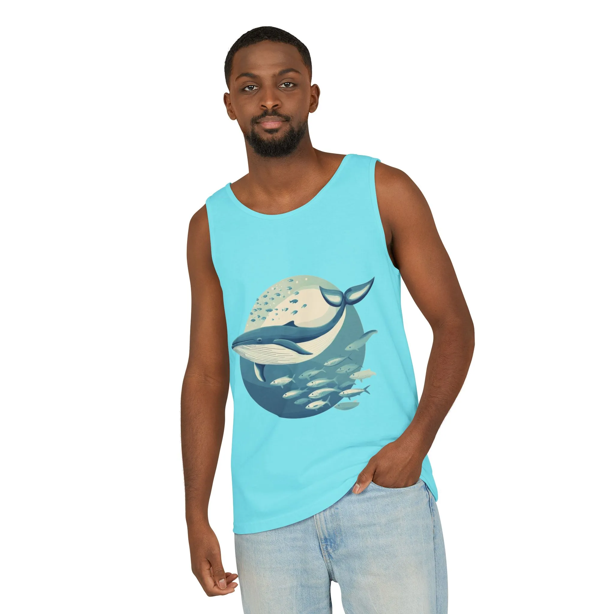 Ocean-Inspired Unisex Tank Top, Whale Design Shirt, Summer Casual Wear, Beach Vibes Gift, Eco-Friendly Fashion - Image 33