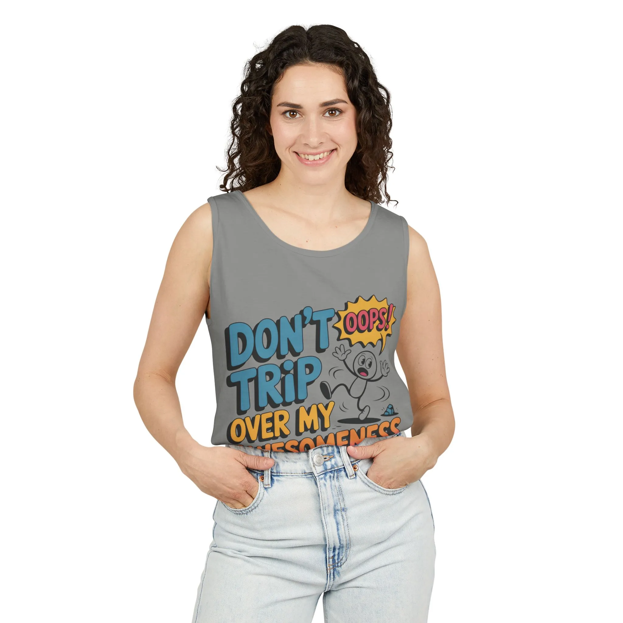 Funny Graphic Tank Top, Don't Trip Over My Awesomeness Tank, Womens Cotton Tank for Casual Wear, Gift for Friends, Birthday Gift, Humor Tee - Image 20