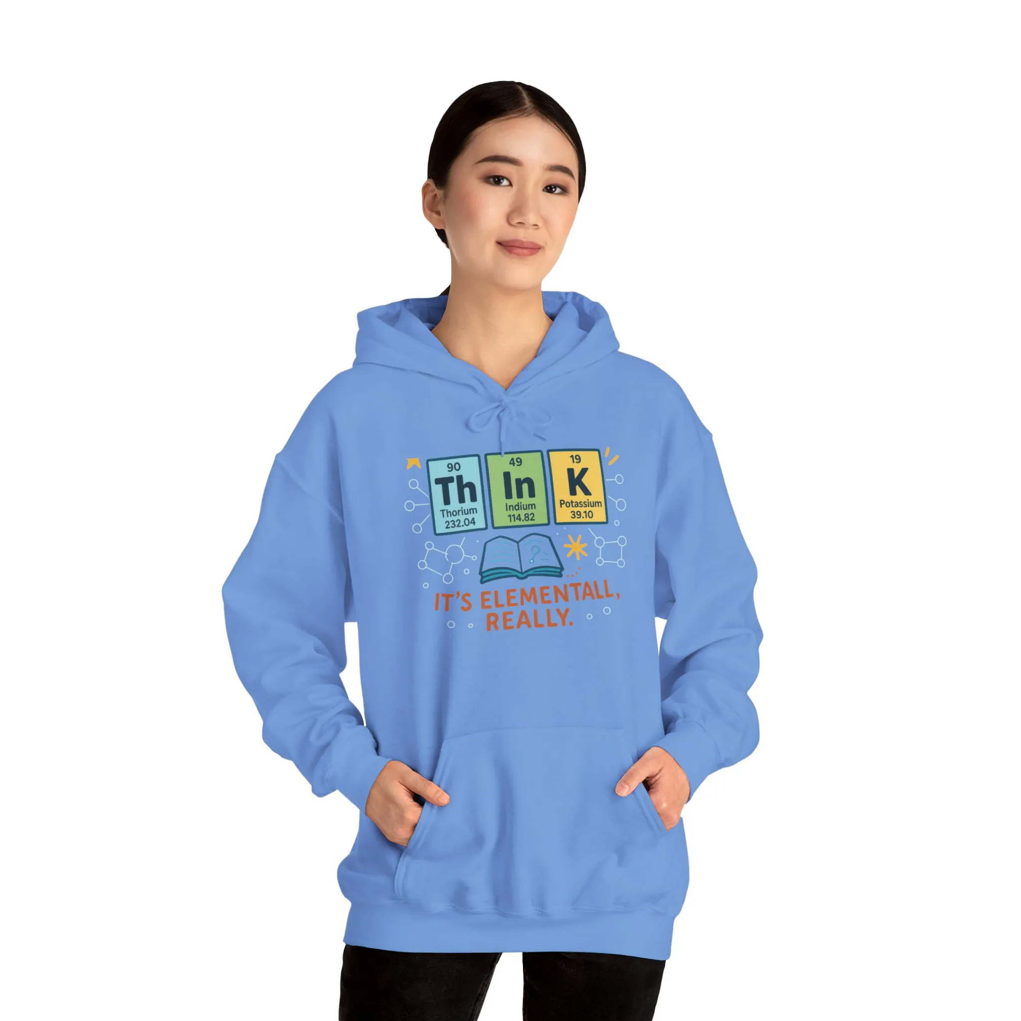 Think Hoodie for Women, Funny Chemistry Hoodie, Element of Humor Science Sweatshirt, Nerdy Gift for Her, Gift for Students, Science Lovers - Image 11