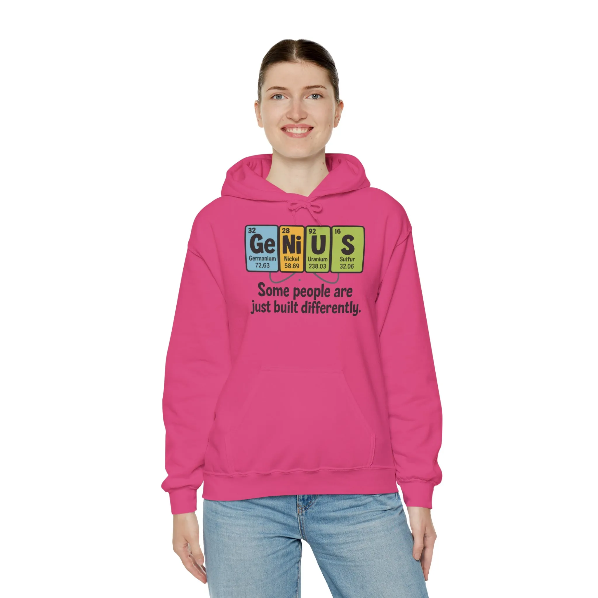 Funny Womens Genius Hoodie, Periodic Table Science Pullover, Nerdy Chemistry Sweatshirt for Her, Science Lover Apparel, Funny Chemistry Gift - Image 20