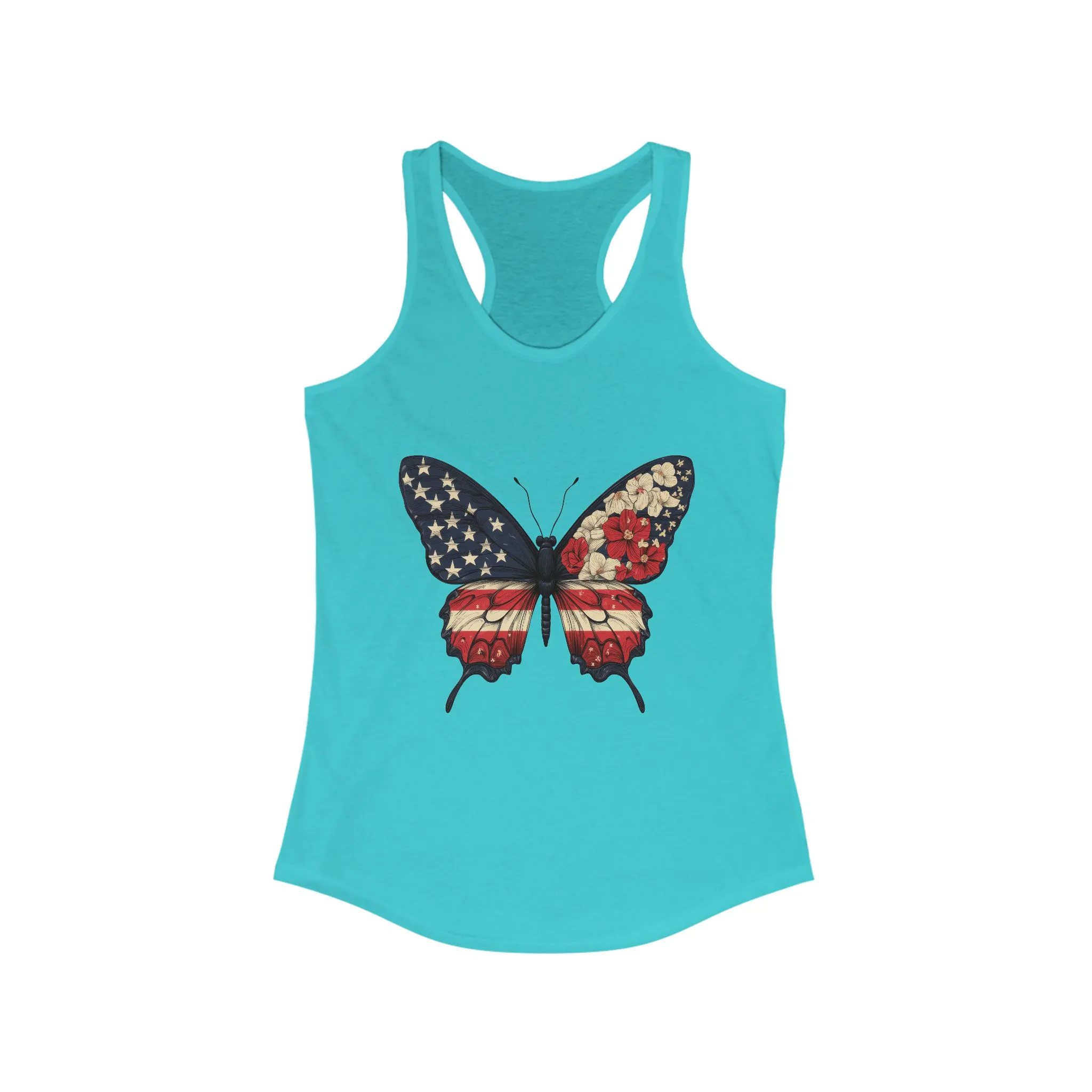 Patriotic Butterfly Tank Top, American Flag Tee, July 4th Apparel, USA Pride Clothing, Womens Patriotic Tee, Independence Day Gift - Image 11