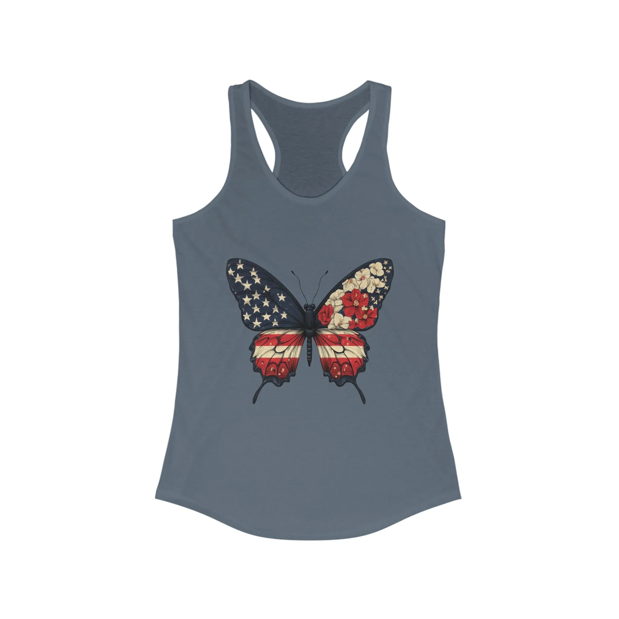 Patriotic Butterfly Tank Top, American Flag Tee, July 4th Apparel, USA Pride Clothing, Womens Patriotic Tee, Independence Day Gift - Image 13