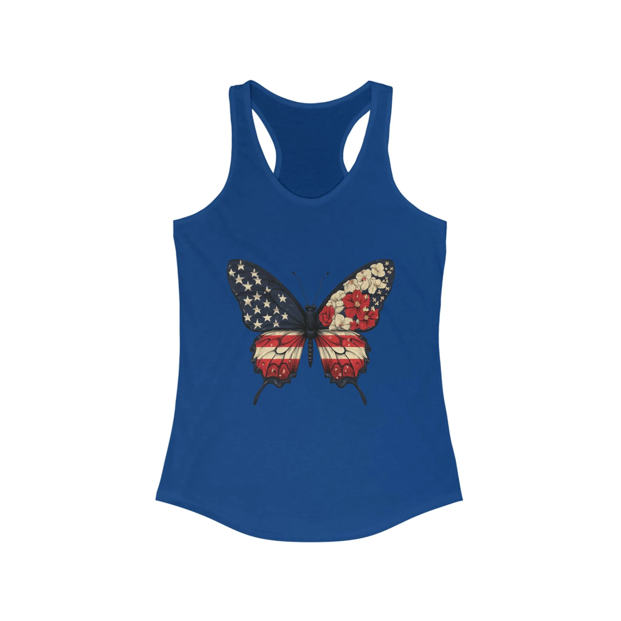 Patriotic Butterfly Tank Top, American Flag Tee, July 4th Apparel, USA Pride Clothing, Womens Patriotic Tee, Independence Day Gift - Image 15