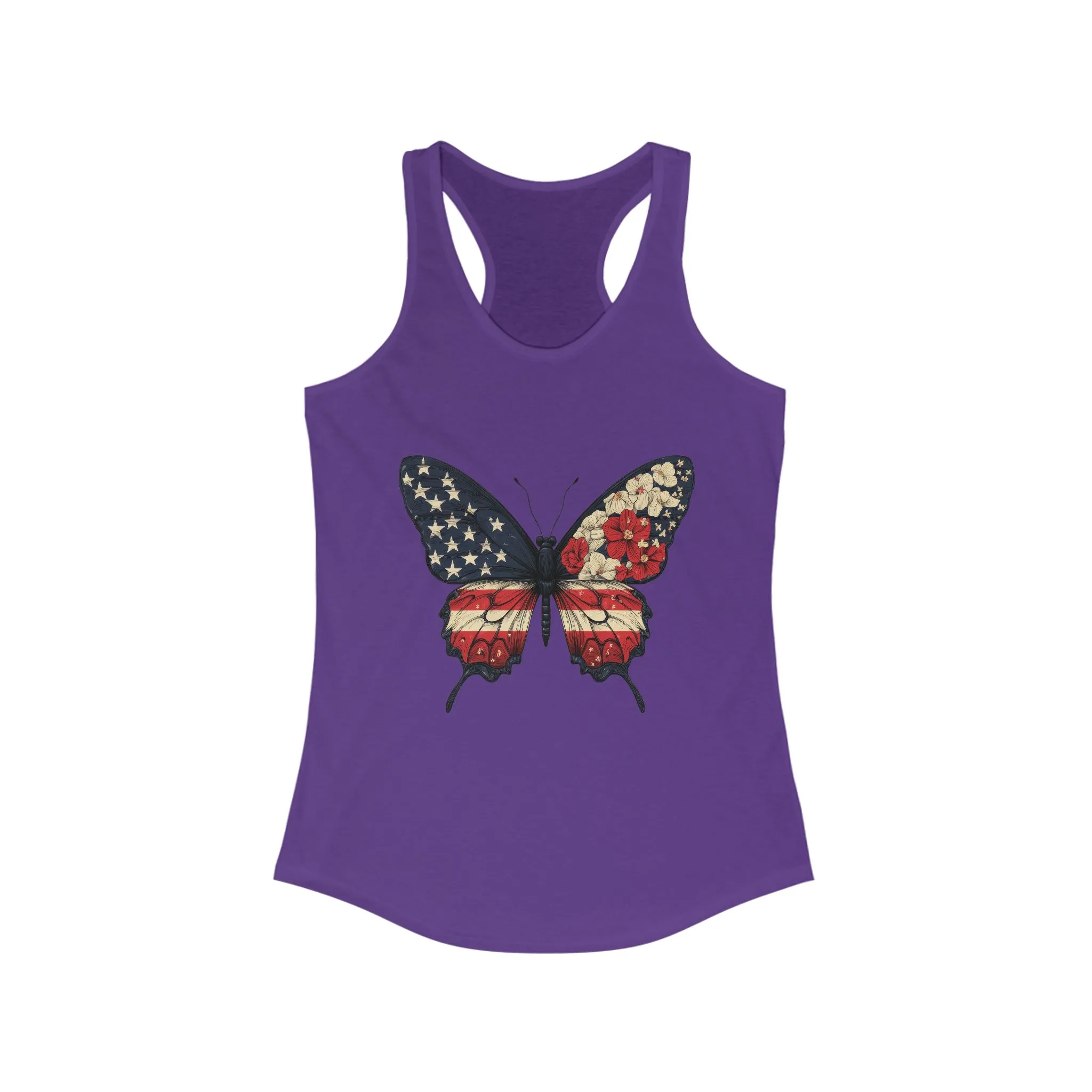 Patriotic Butterfly Tank Top, American Flag Tee, July 4th Apparel, USA Pride Clothing, Womens Patriotic Tee, Independence Day Gift - Image 19