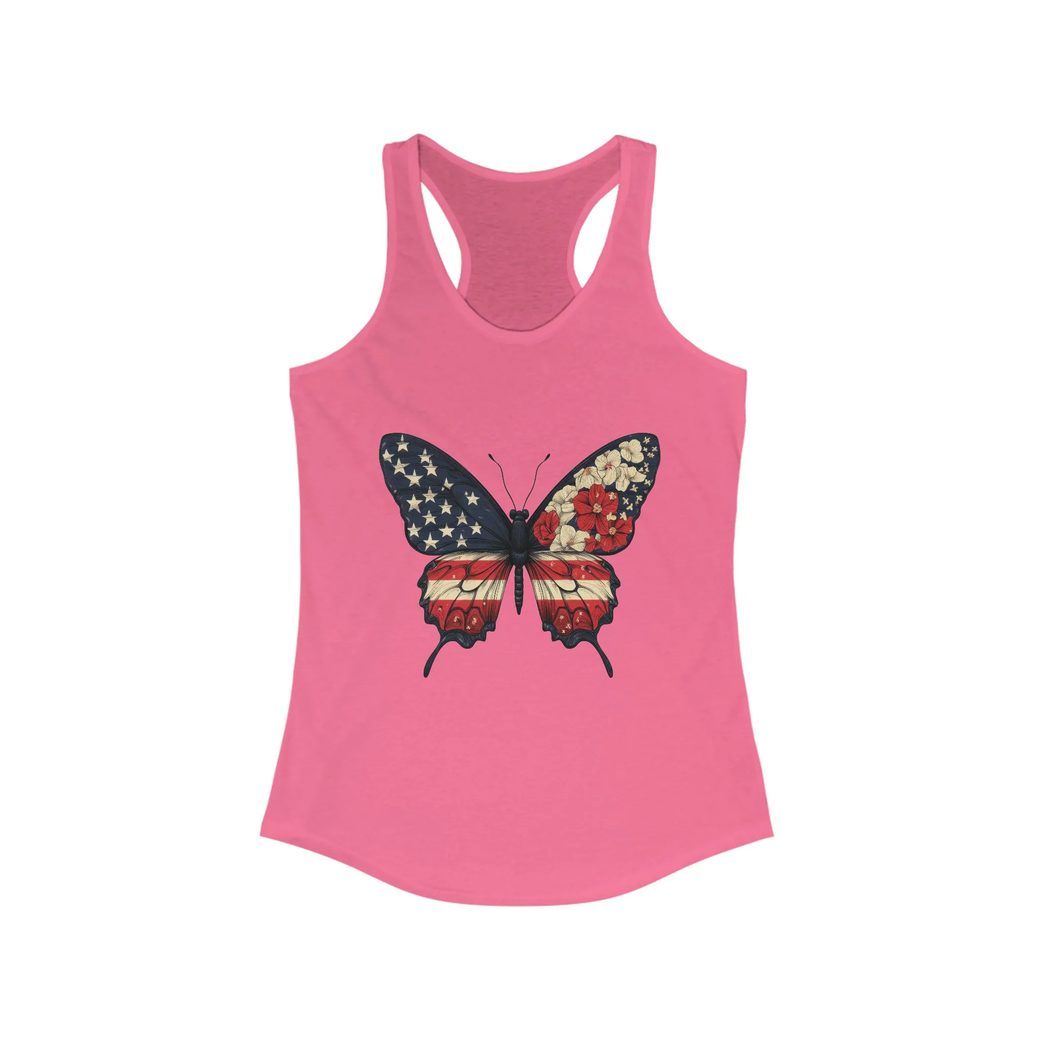Patriotic Butterfly Tank Top, American Flag Tee, July 4th Apparel, USA Pride Clothing, Womens Patriotic Tee, Independence Day Gift - Image 21