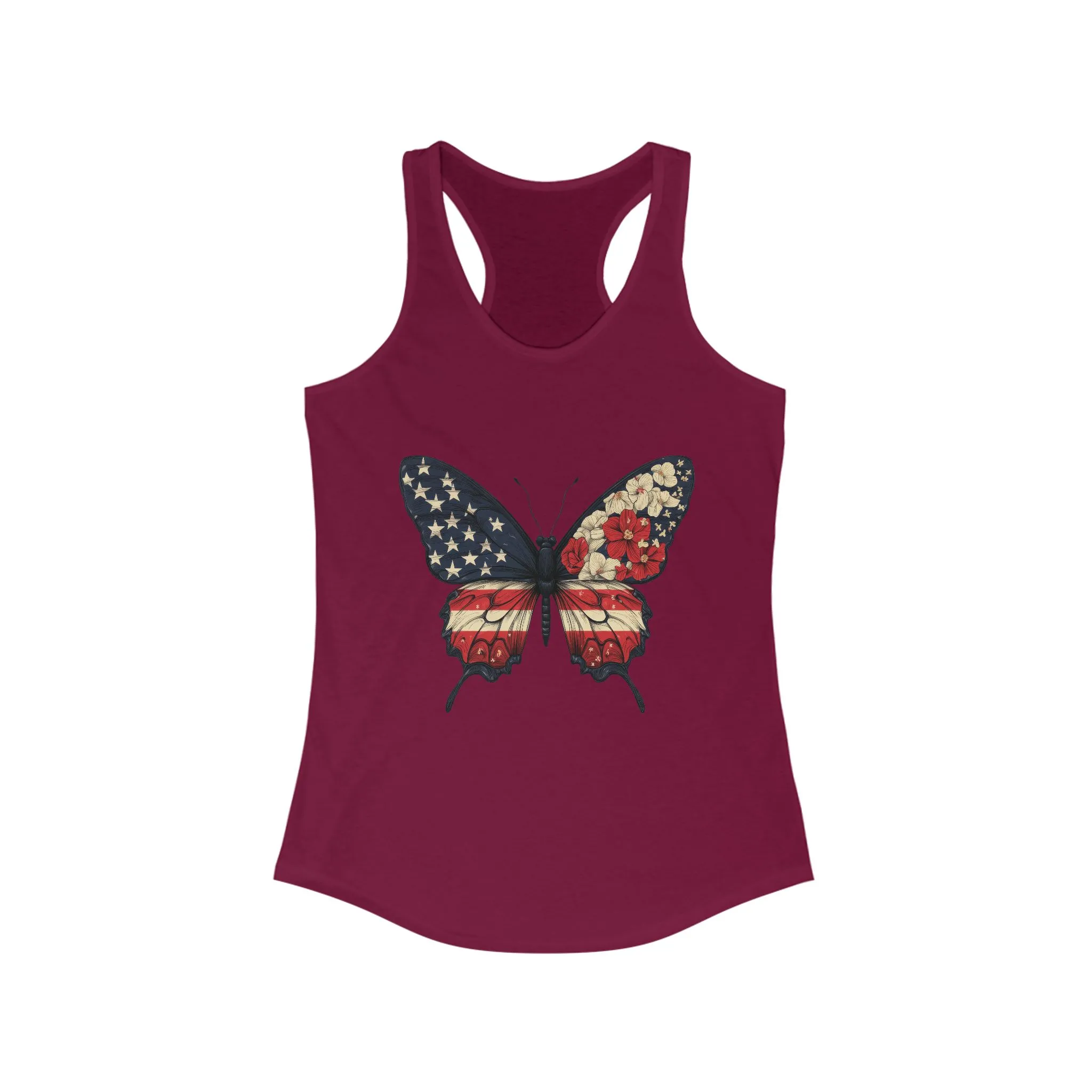 Patriotic Butterfly Tank Top, American Flag Tee, July 4th Apparel, USA Pride Clothing, Womens Patriotic Tee, Independence Day Gift - Image 25