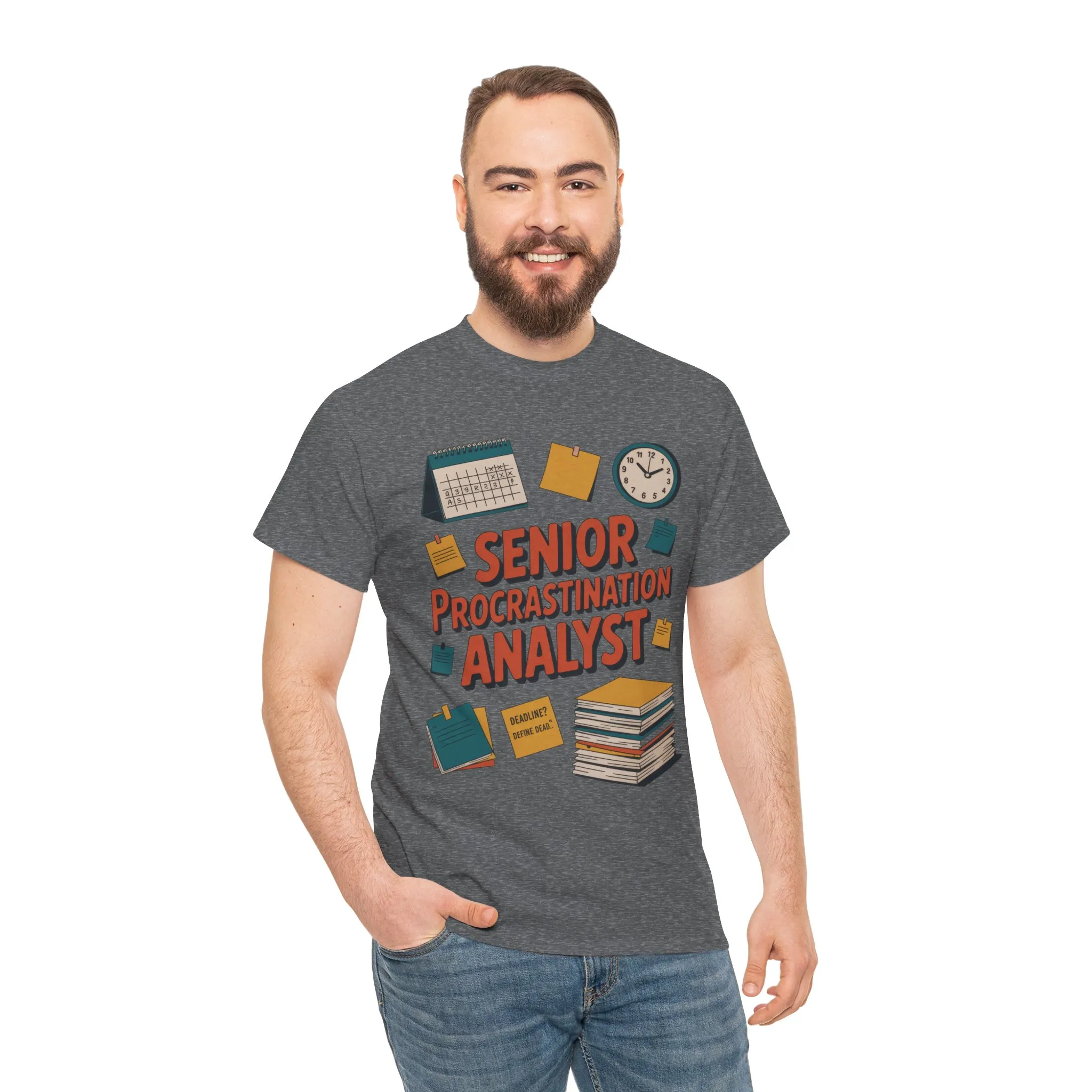 Senior Procrastination Analyst Tee, Funny Office Shirt, Gift for Graduates, Motivation T-Shirt, Humor Apparel, Job Humor Clothing - Image 13