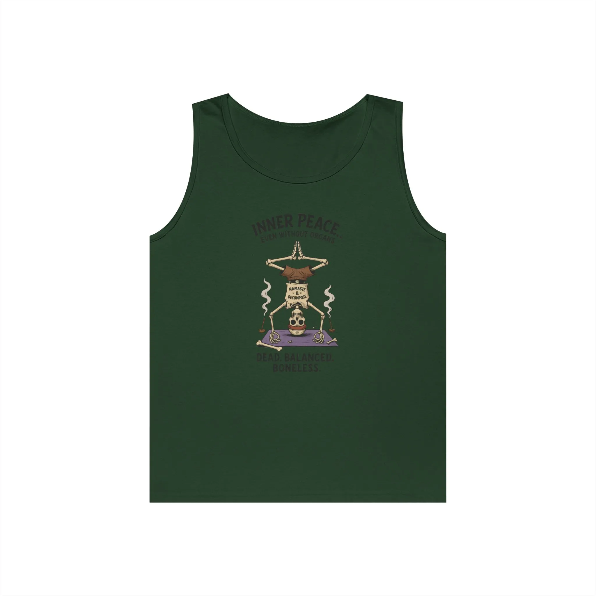 Inner Peace Skeleton Yoga Unisex Tank Top, Dark Humor Meditation Tee, Gift for Mindfulness Lovers, Yoga Shirt, Peaceful Vibes - Image 13