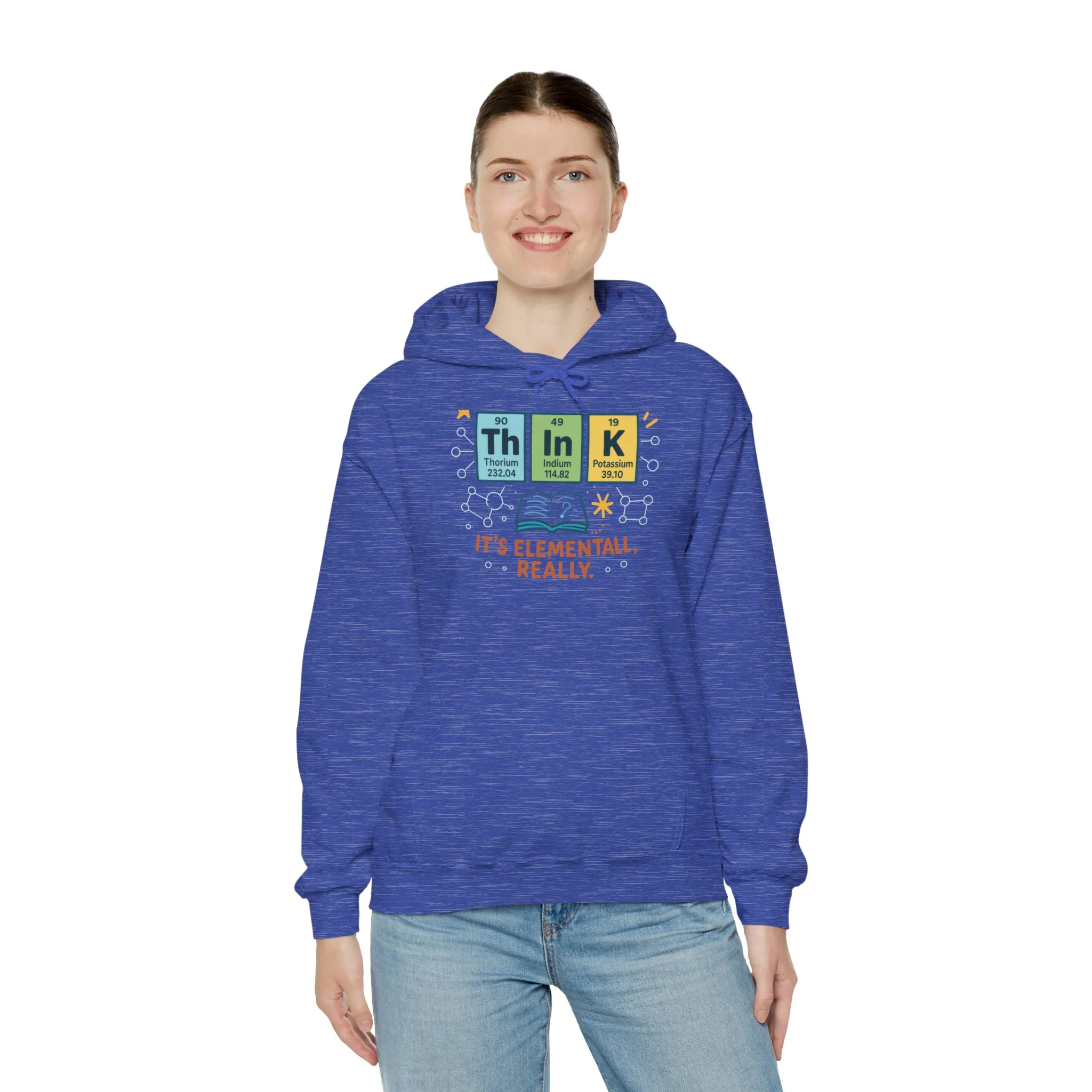 Think Hoodie for Women, Funny Chemistry Hoodie, Element of Humor Science Sweatshirt, Nerdy Gift for Her, Gift for Students, Science Lovers - Image 44