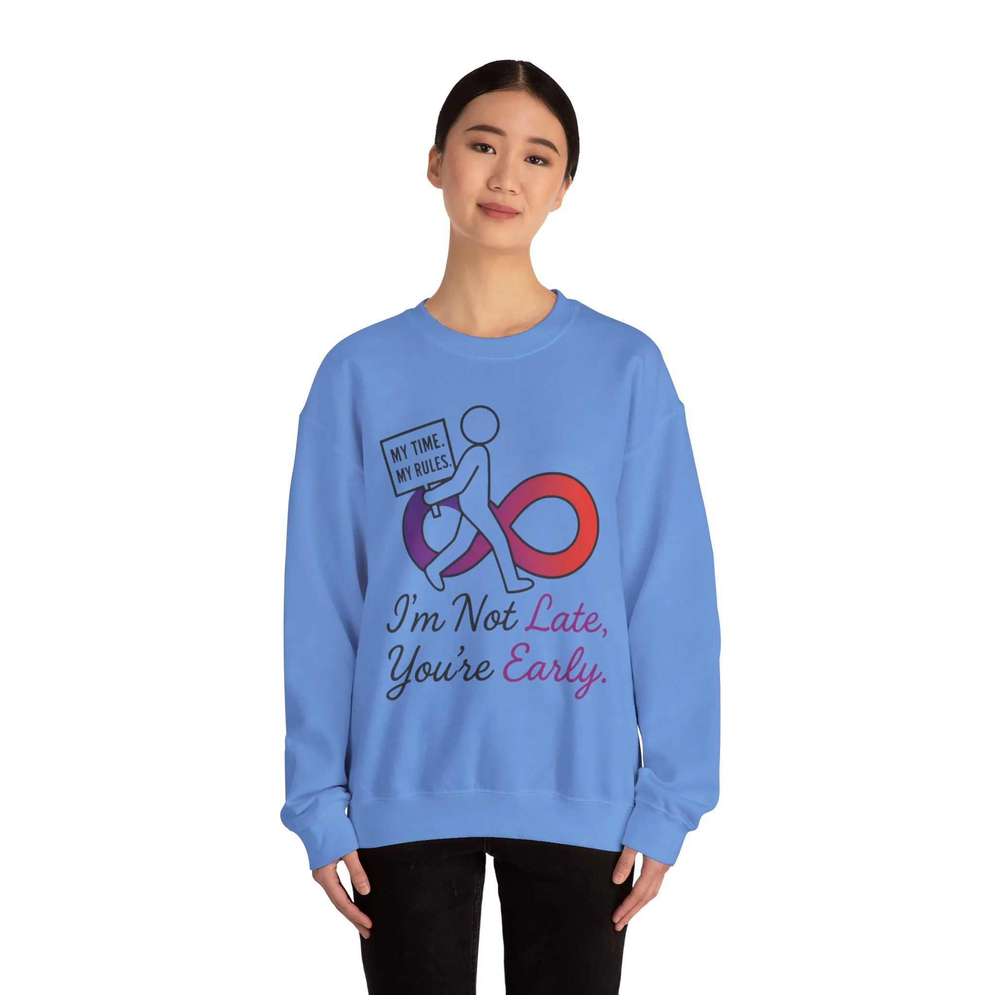 My Time, My Rules Funny Crewneck Sweatshirt, Womens Pullover, Gift for Her, Birthdays, Humor Clothing, Casual Style - Image 17