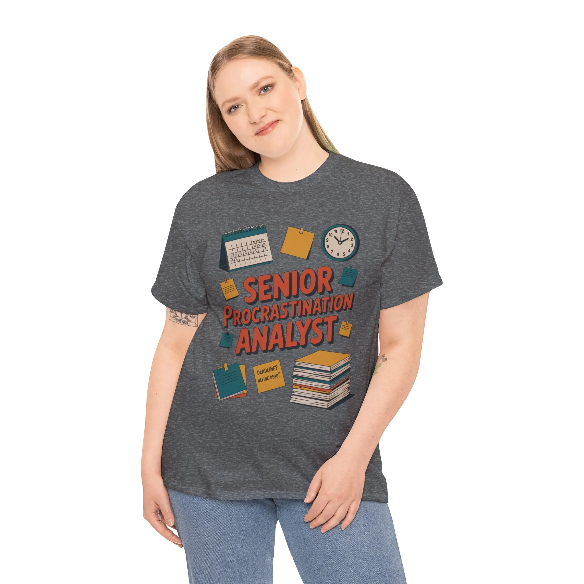 Senior Procrastination Analyst Tee, Funny Office Shirt, Gift for Graduates, Motivation T-Shirt, Humor Apparel, Job Humor Clothing - Image 12