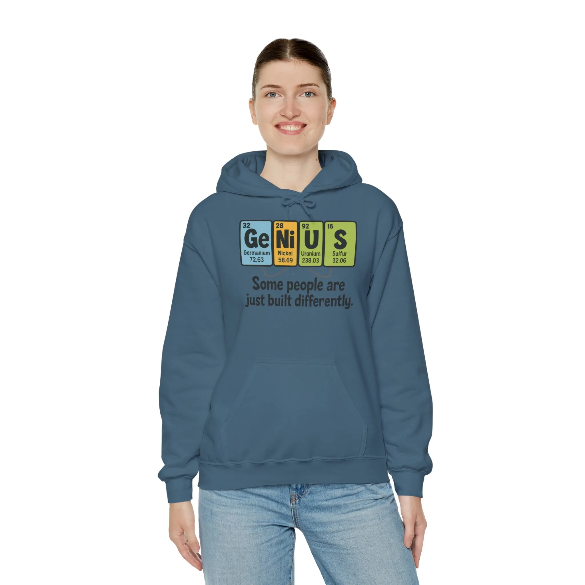Funny Womens Genius Hoodie, Periodic Table Science Pullover, Nerdy Chemistry Sweatshirt for Her, Science Lover Apparel, Funny Chemistry Gift - Image 38