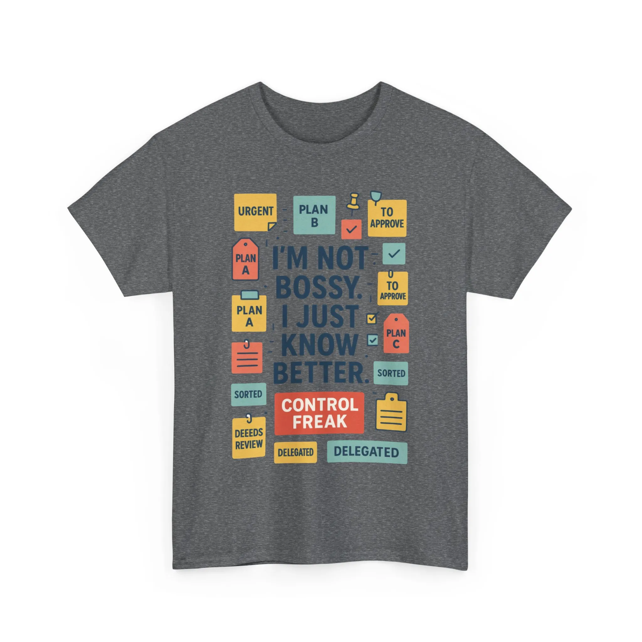 Funny Men's Control Freak T-Shirt, Perfect for Bossy Friends, Gift for Leaders, Fun Office Humor, Sarcastic Productivity Tee for Him - Image 19