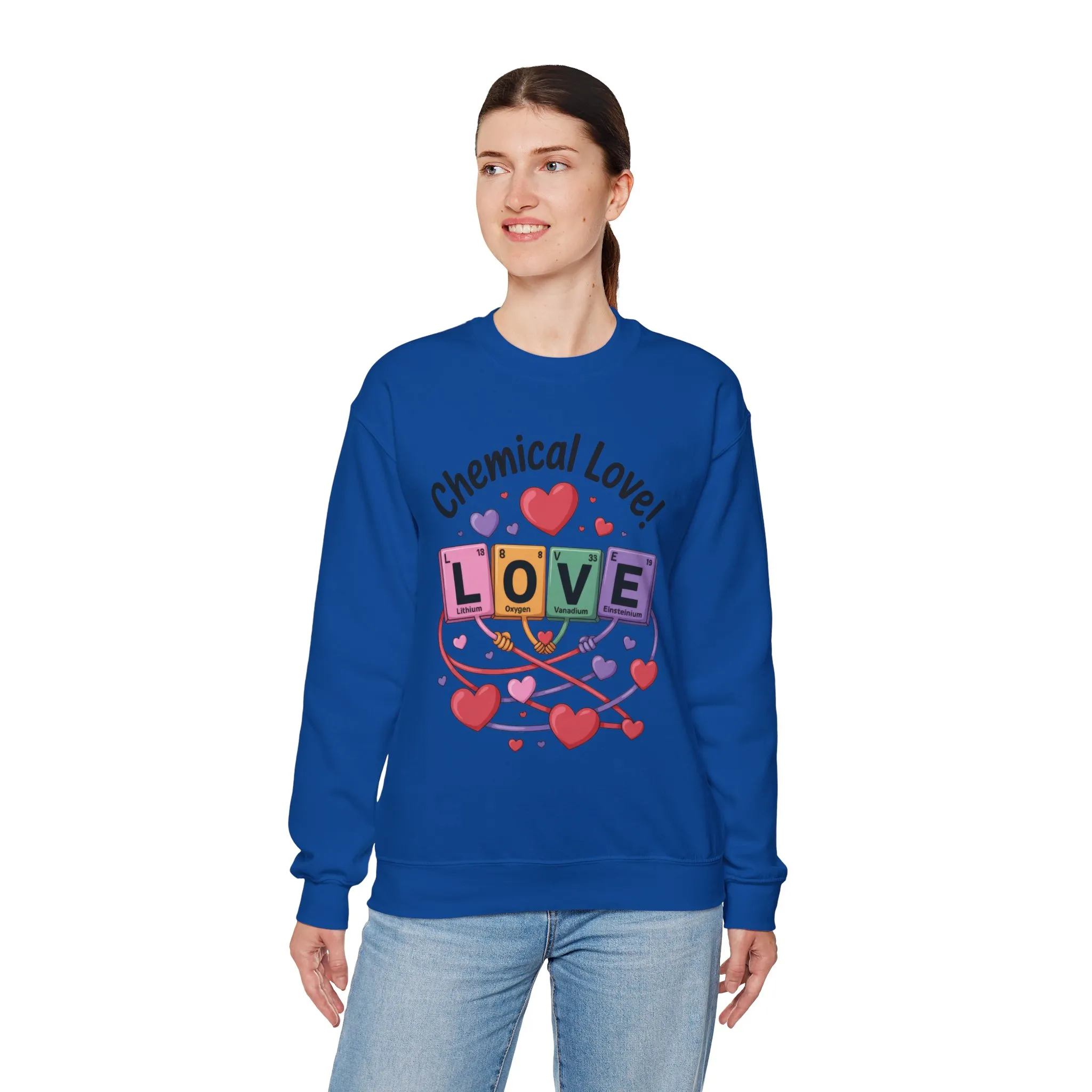 Chemical Love Women's Sweatshirt, Womens Crewneck, Cute Sweatshirt Gift, Valentines Day Pullover, Science Lovers Apparel, Relationship Humor - Image 21